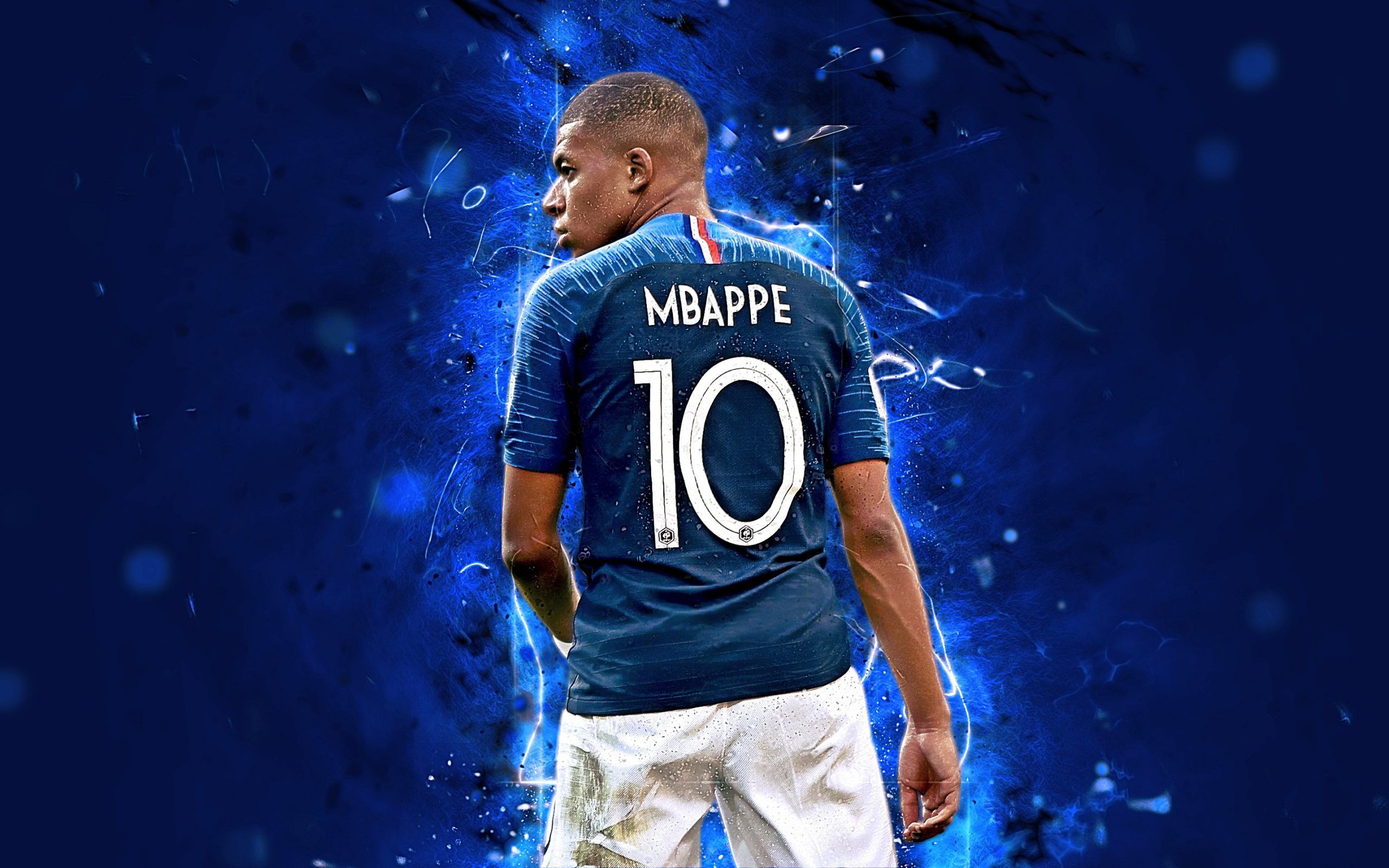 Mbappé maglia Francia numero 10, 2560x1600 2K+, MacBook Pro