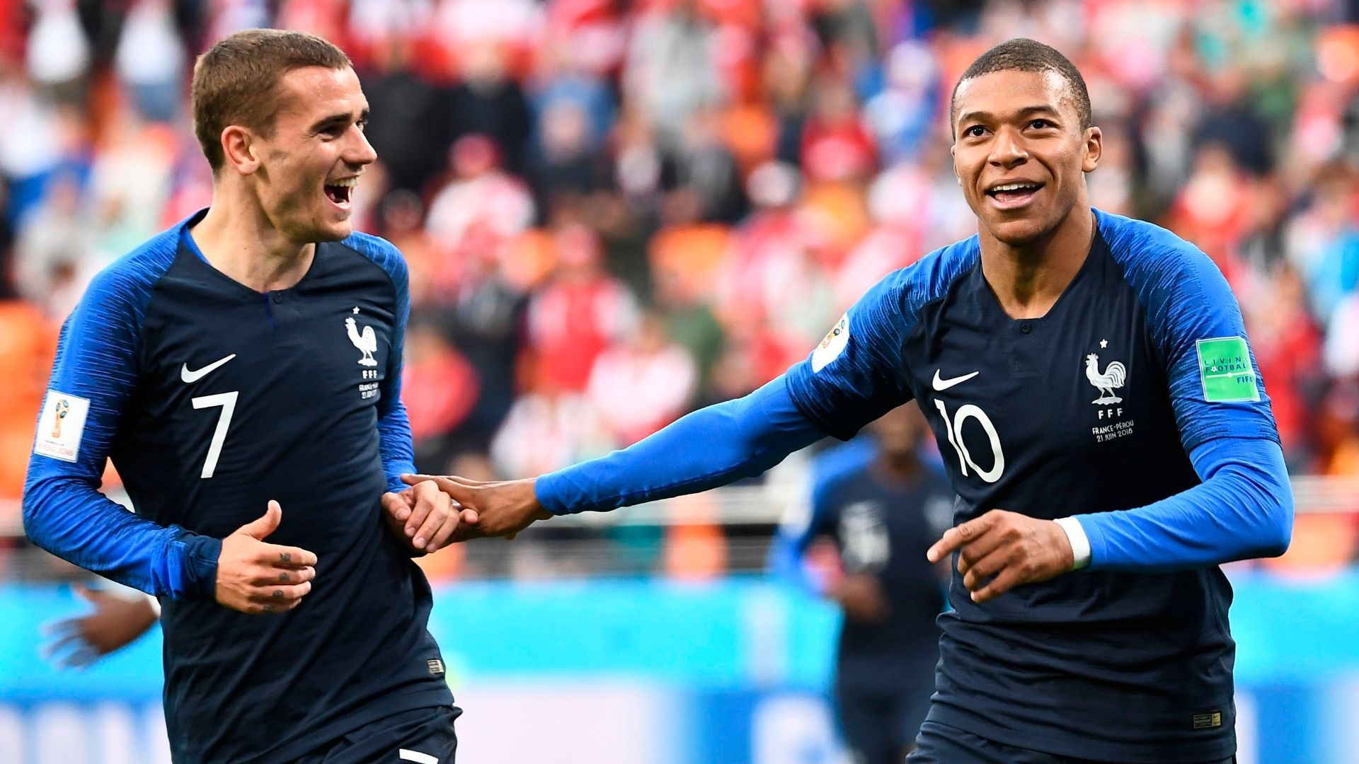 Mbappé e Griezmann Francia calcio, 1920x1080 Full HD, PC