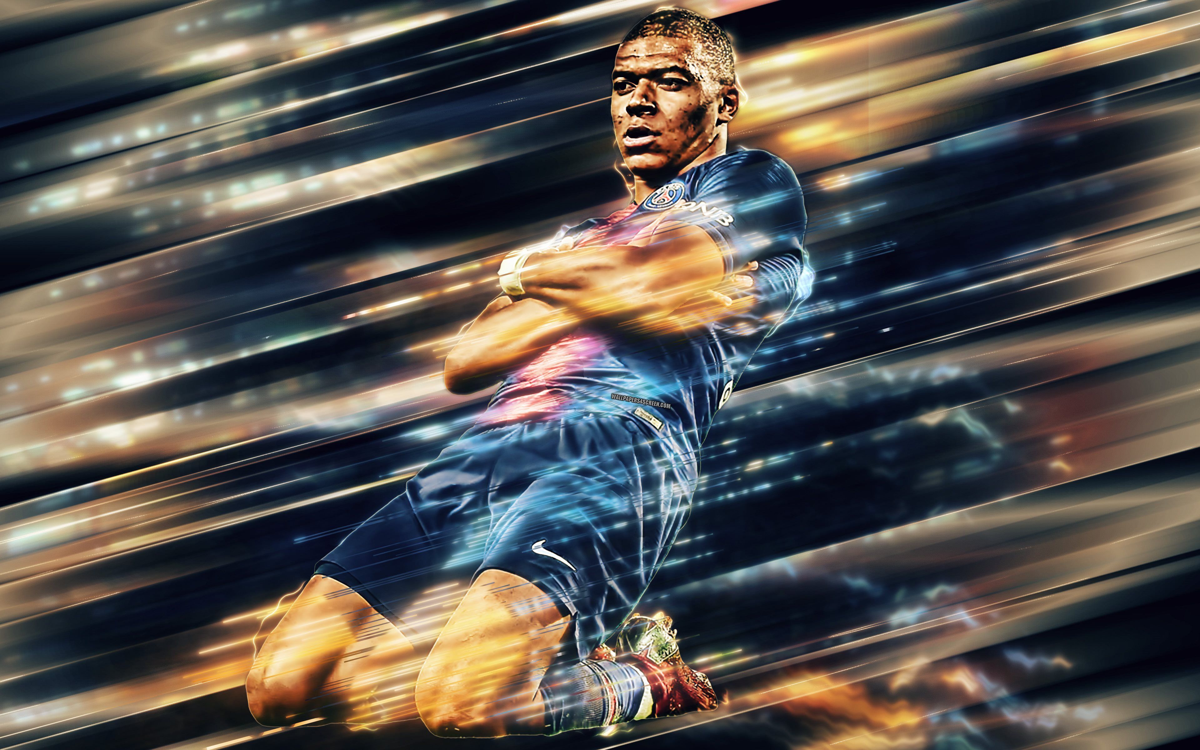 Kylian Mbappé, PSG, calciatore, 3840x2400 4K, Desktop 4K