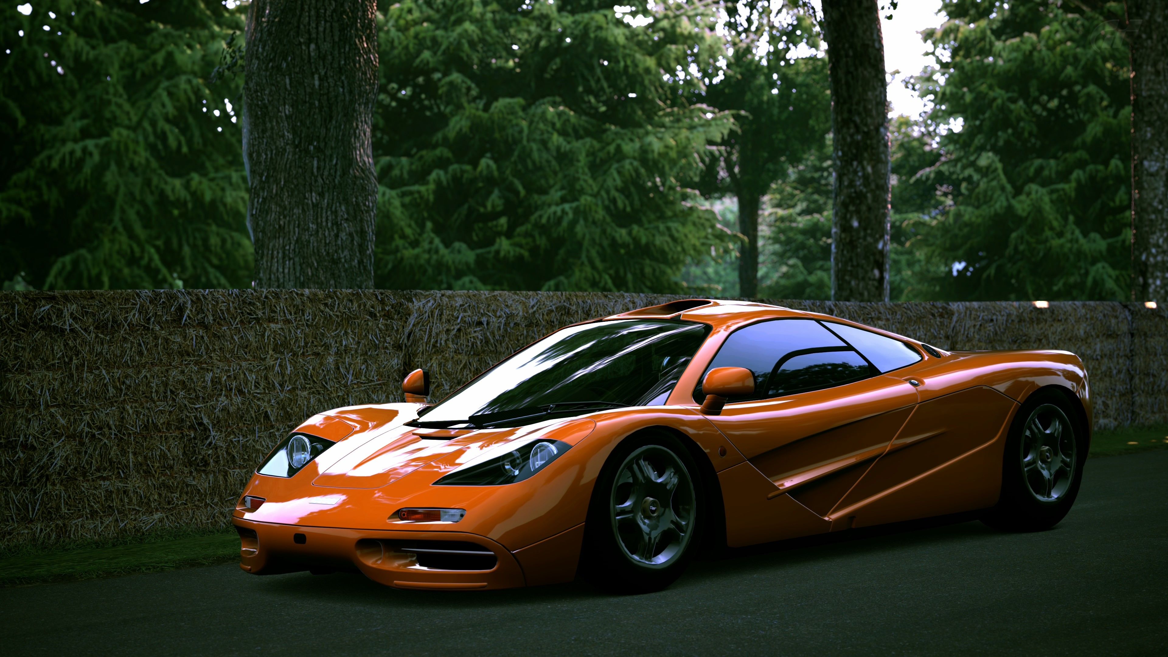 McLaren F1 arancione, 3840x2160 4K, Desktop 4K
