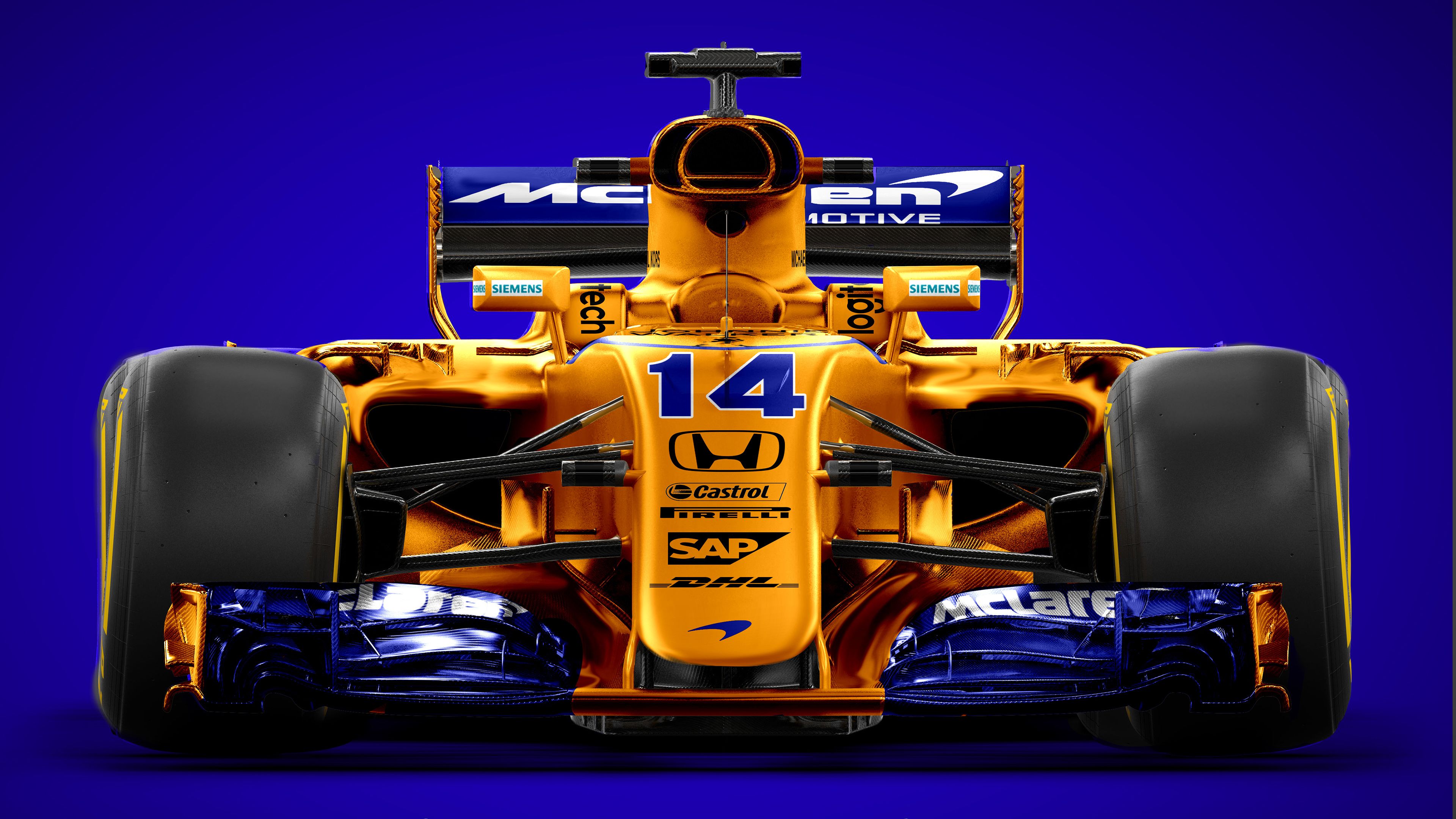 Auto McLaren F1 arancione, 3840x2160 Ultra HD, 4K TV