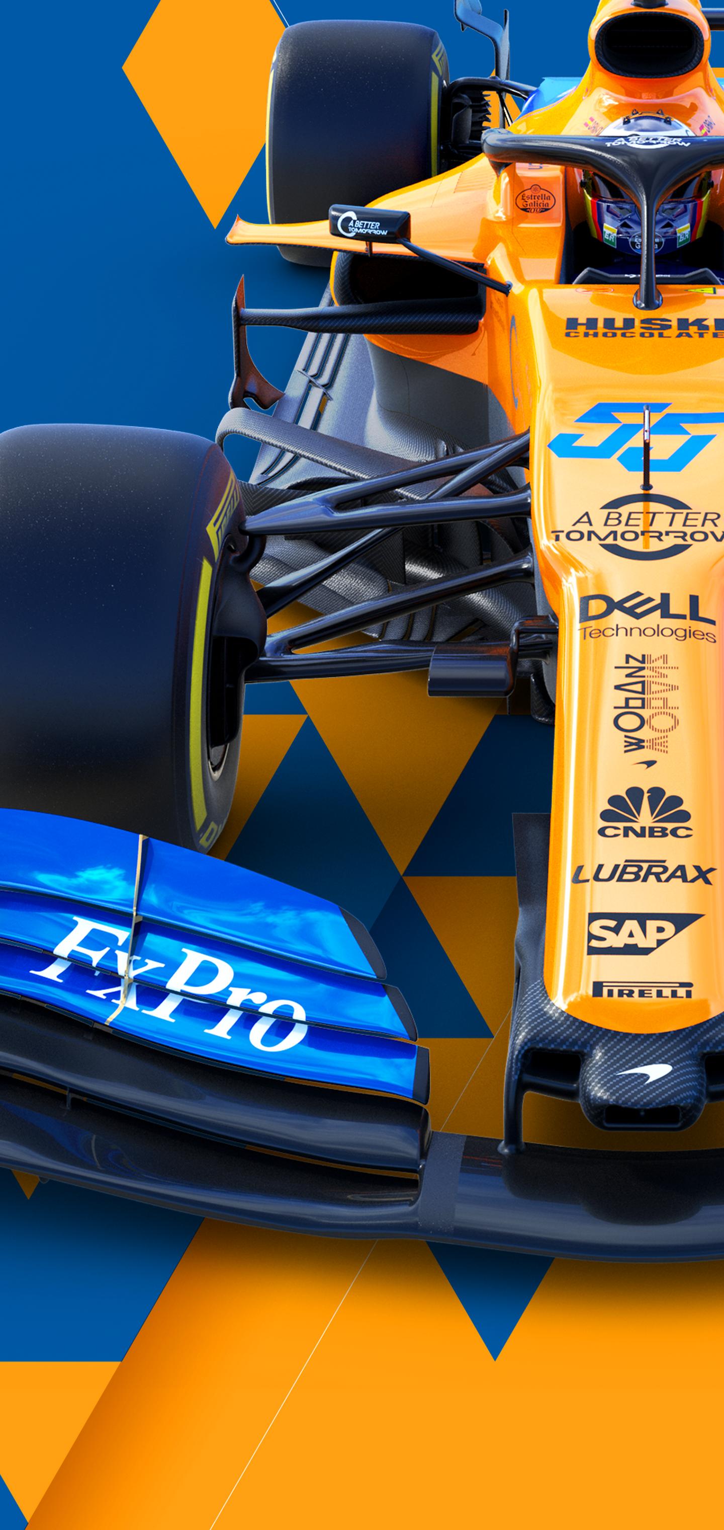 Auto McLaren F1 arancione, 1440x3040 Full HD Verticale, iPhone