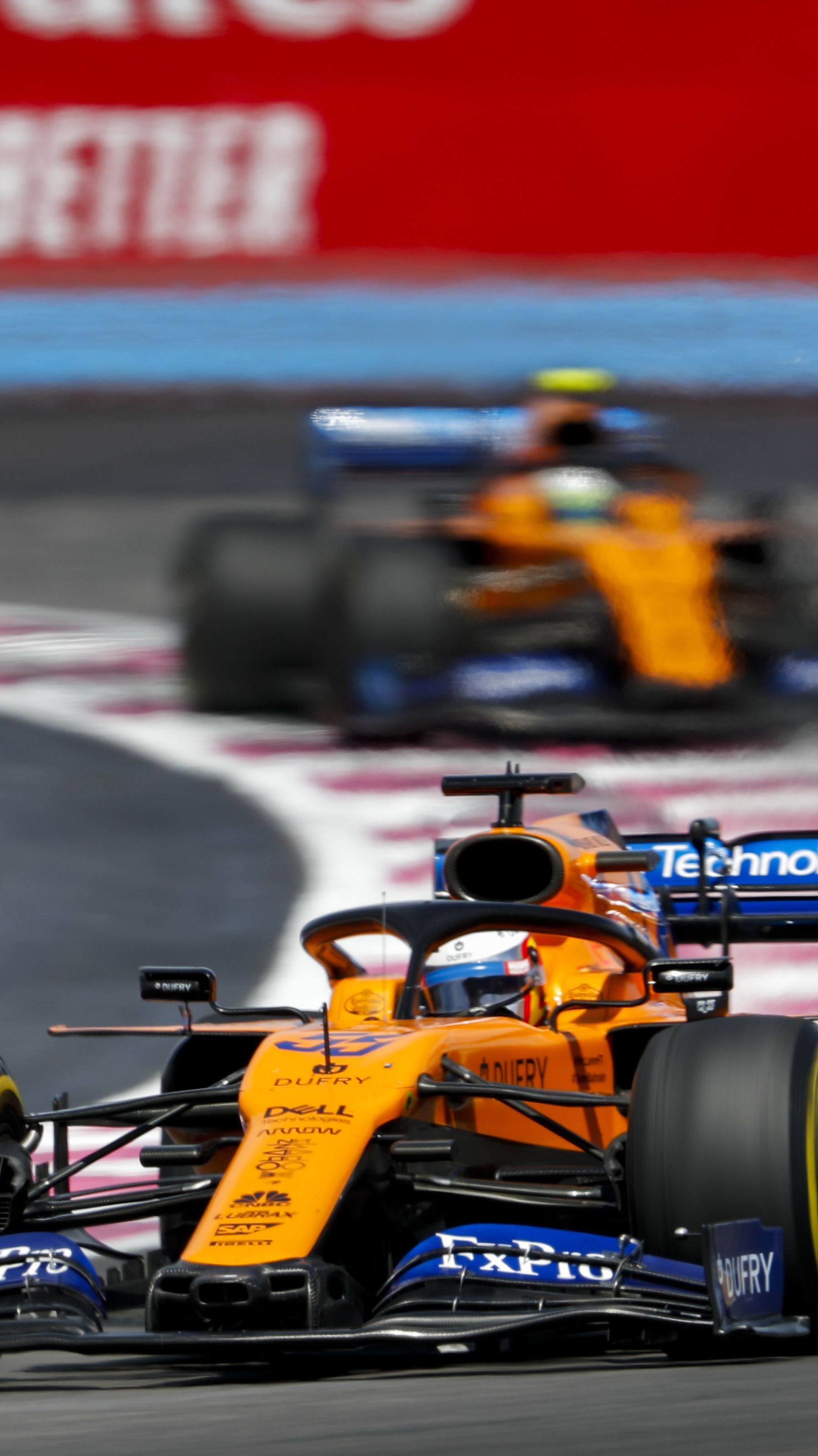 Auto F1 McLaren arancioni, 1801x3204 Verticale, Telefono