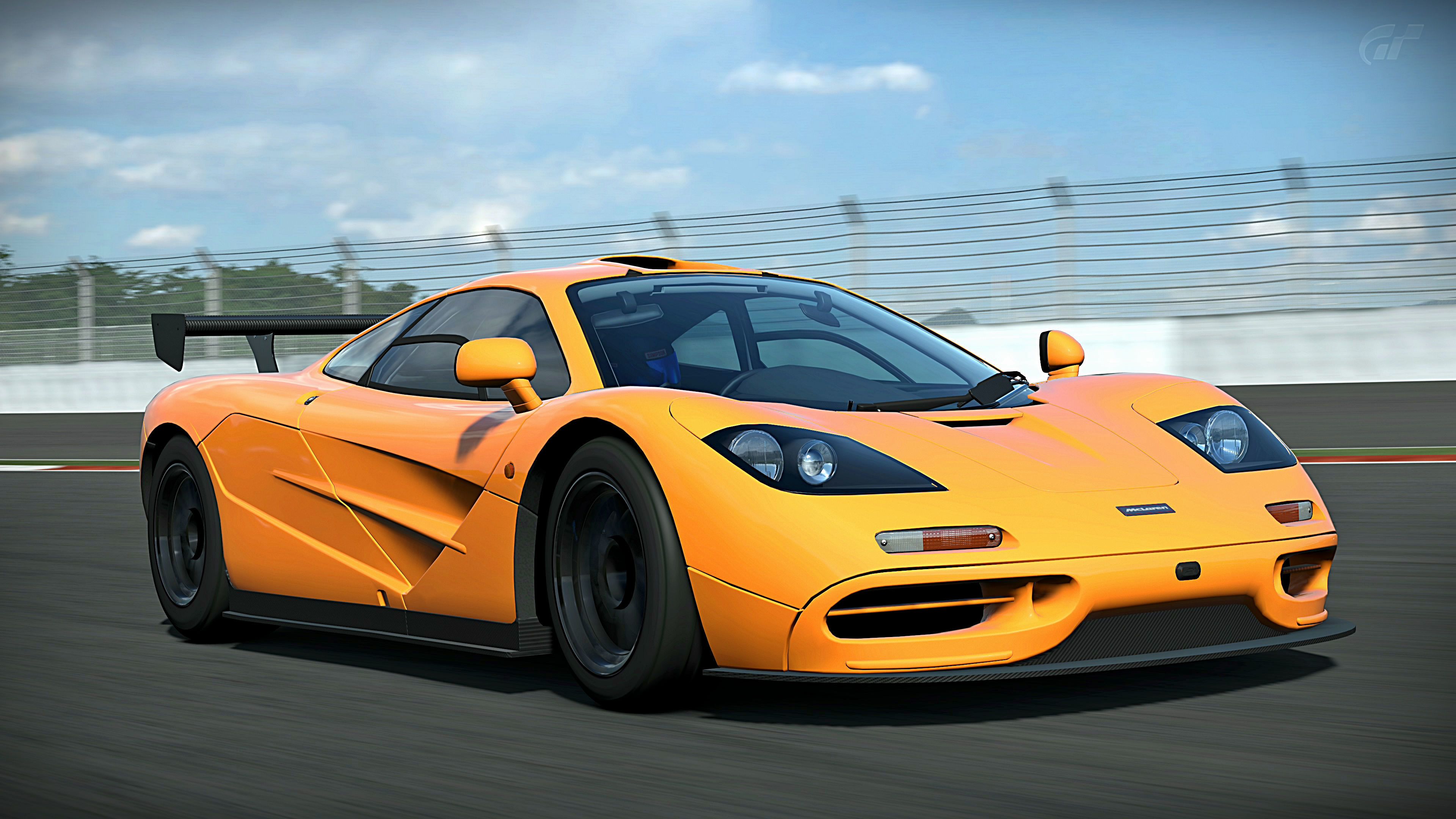 McLaren F1 arancione pista, 3840x2160 UHD, PC 4K