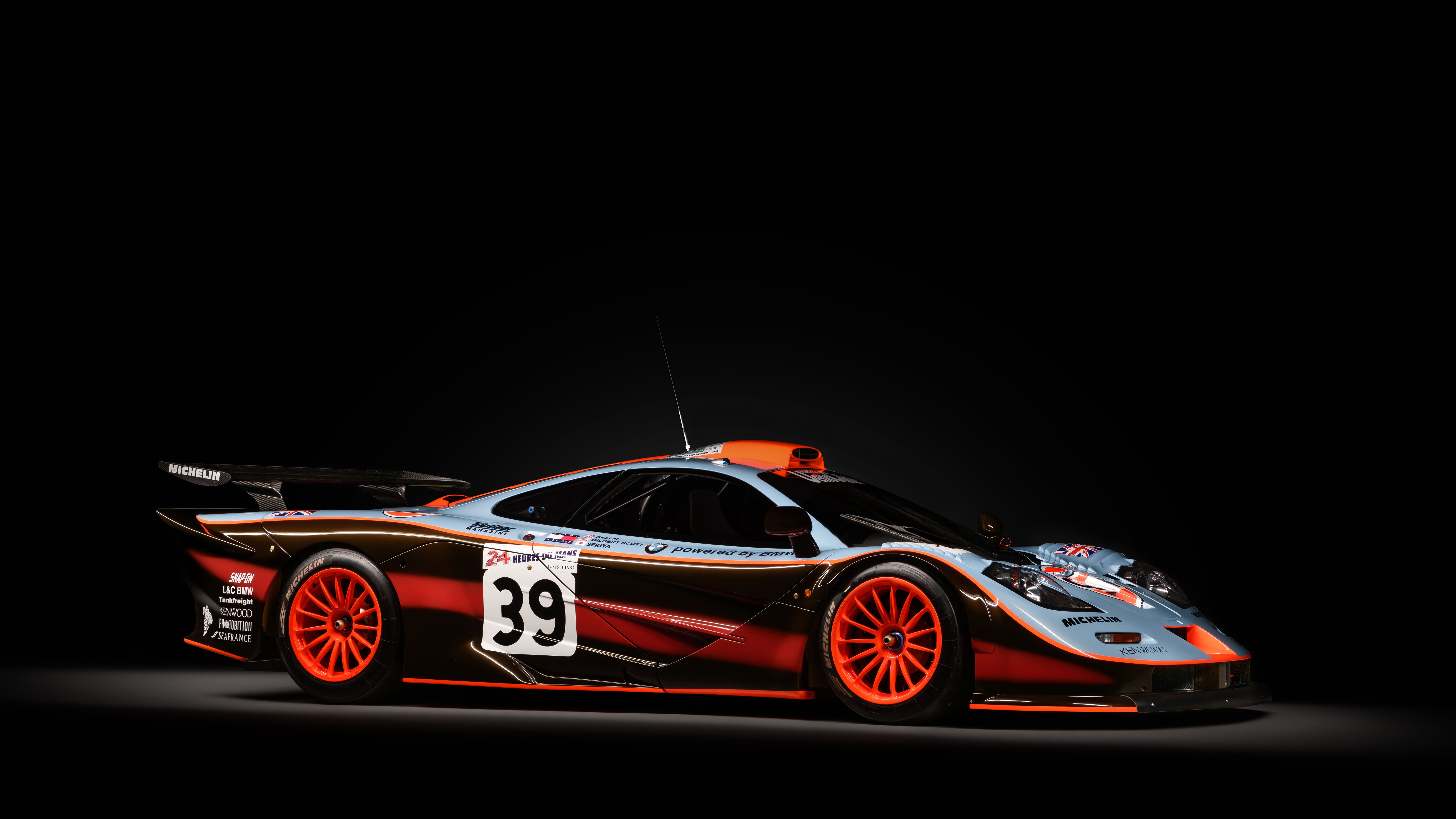 McLaren F1 GTR nera, 7680x4320 4K, Desktop 4K