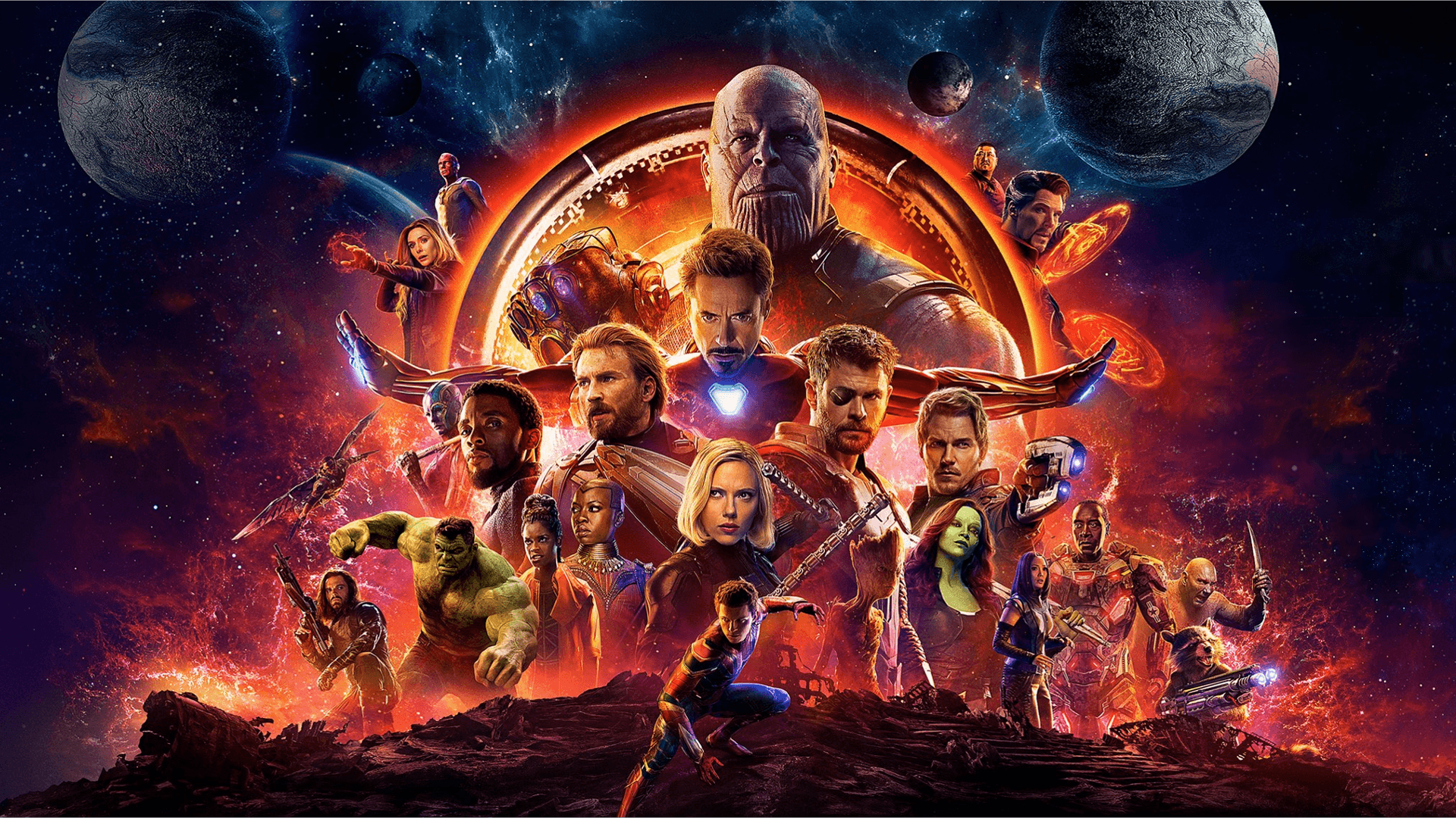 Avengers Infinity War locandina, Marvel, 1920x1080 Full HD 1080p, Monitor Gaming