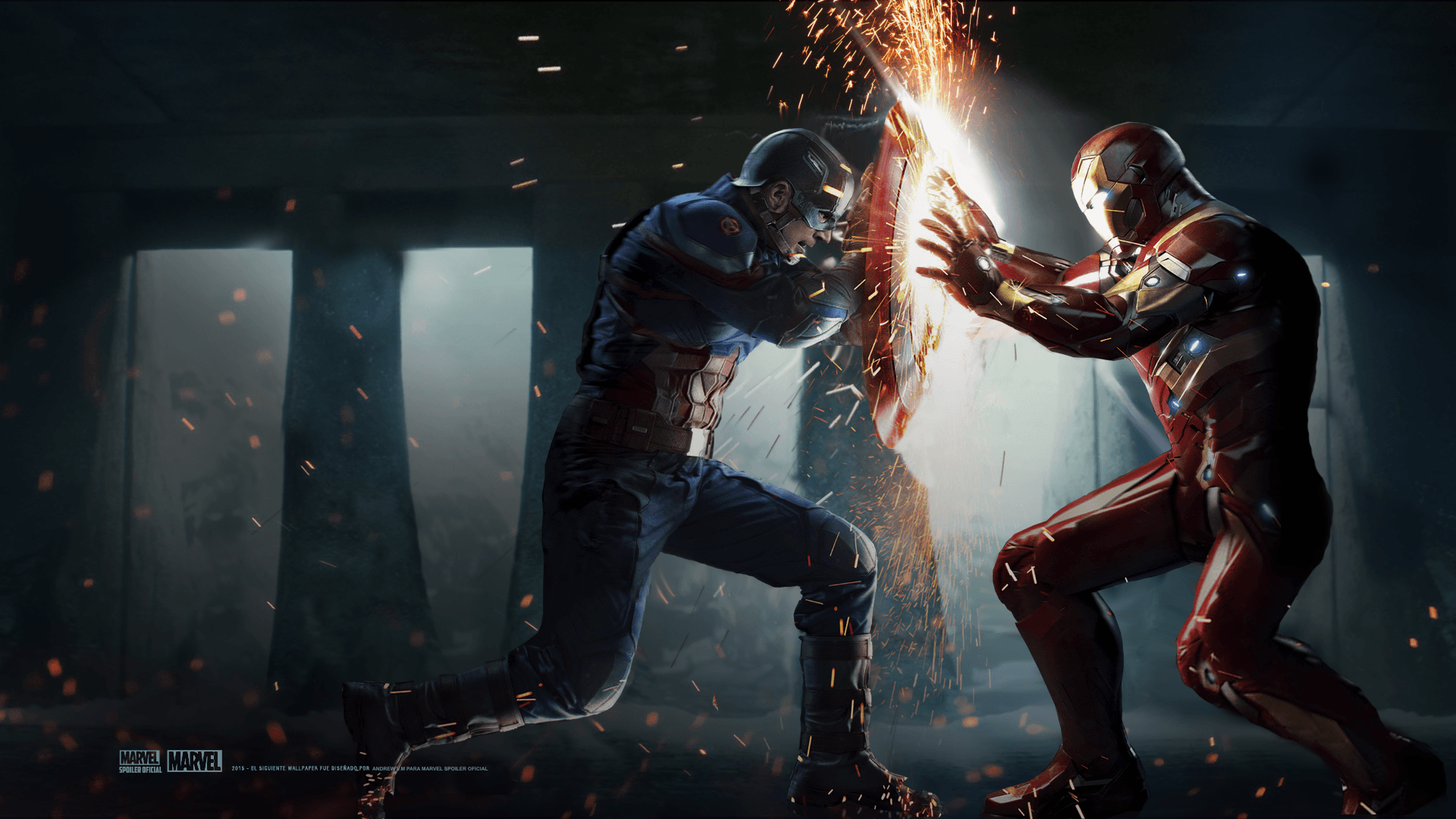 Captain America contro Iron Man, Tony Stark, 1920x1080 Full HD, Desktop