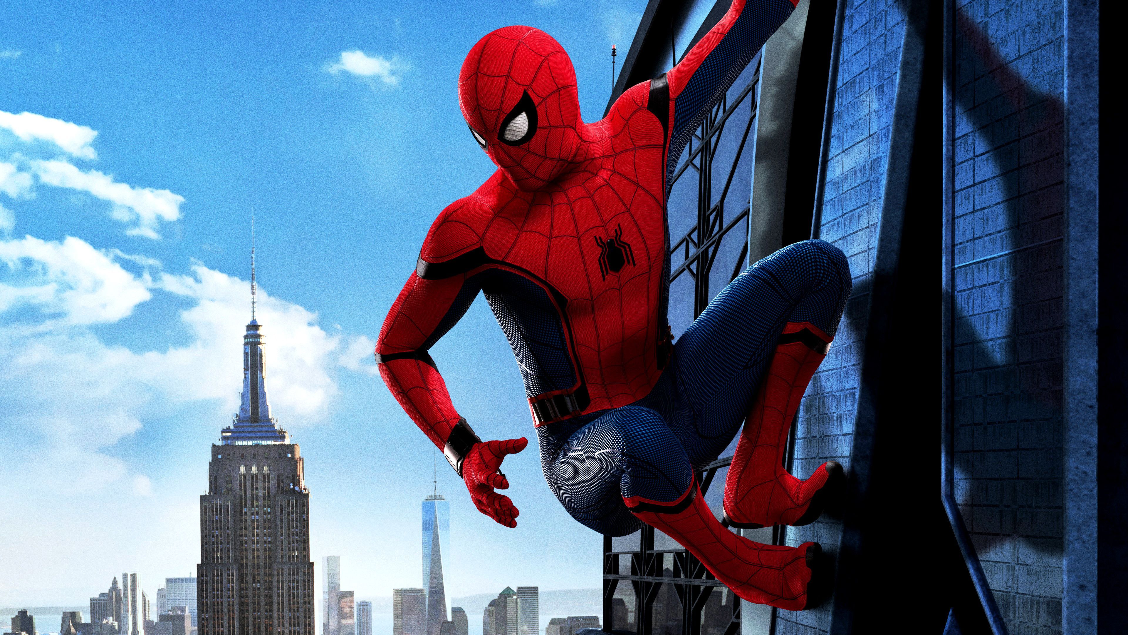 Spider-Man skyline New York, Uomo Ragno, 3840x2160 UHD, Monitor Gaming