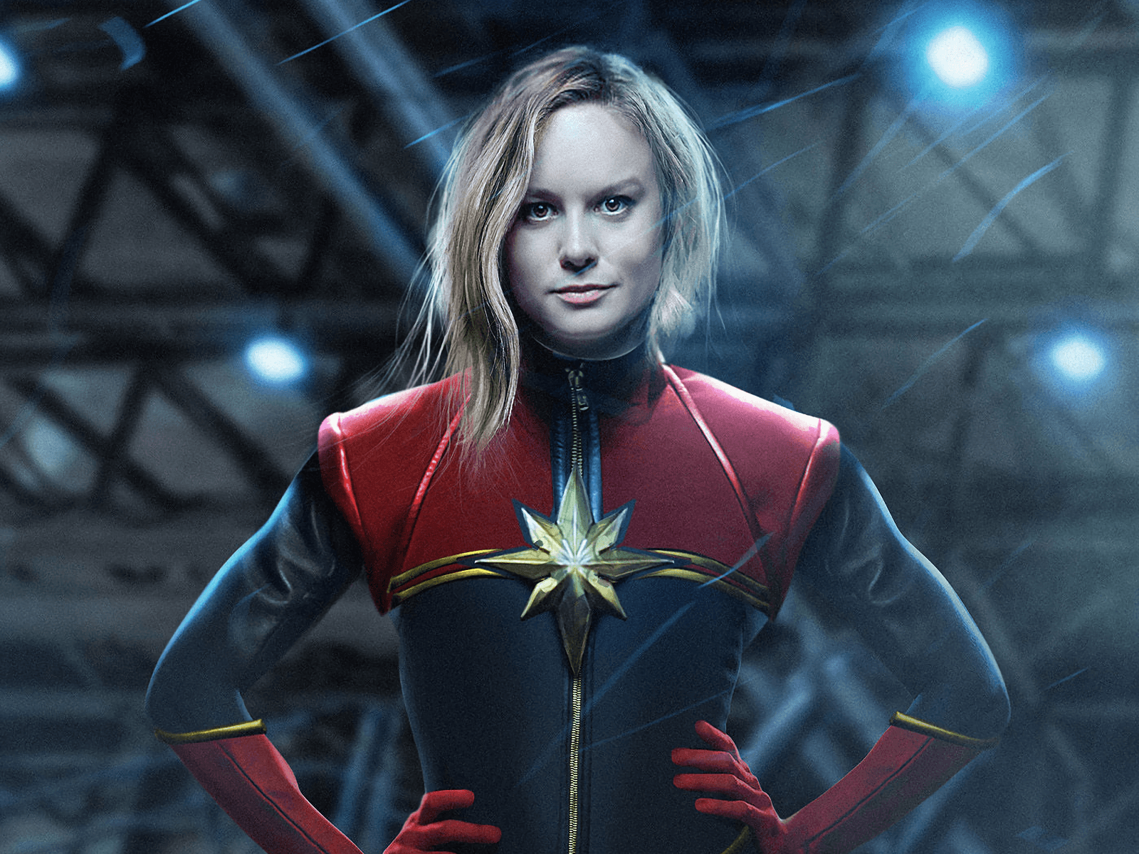 Captain Marvel in tuta, 1600x1200 900p, Desktop