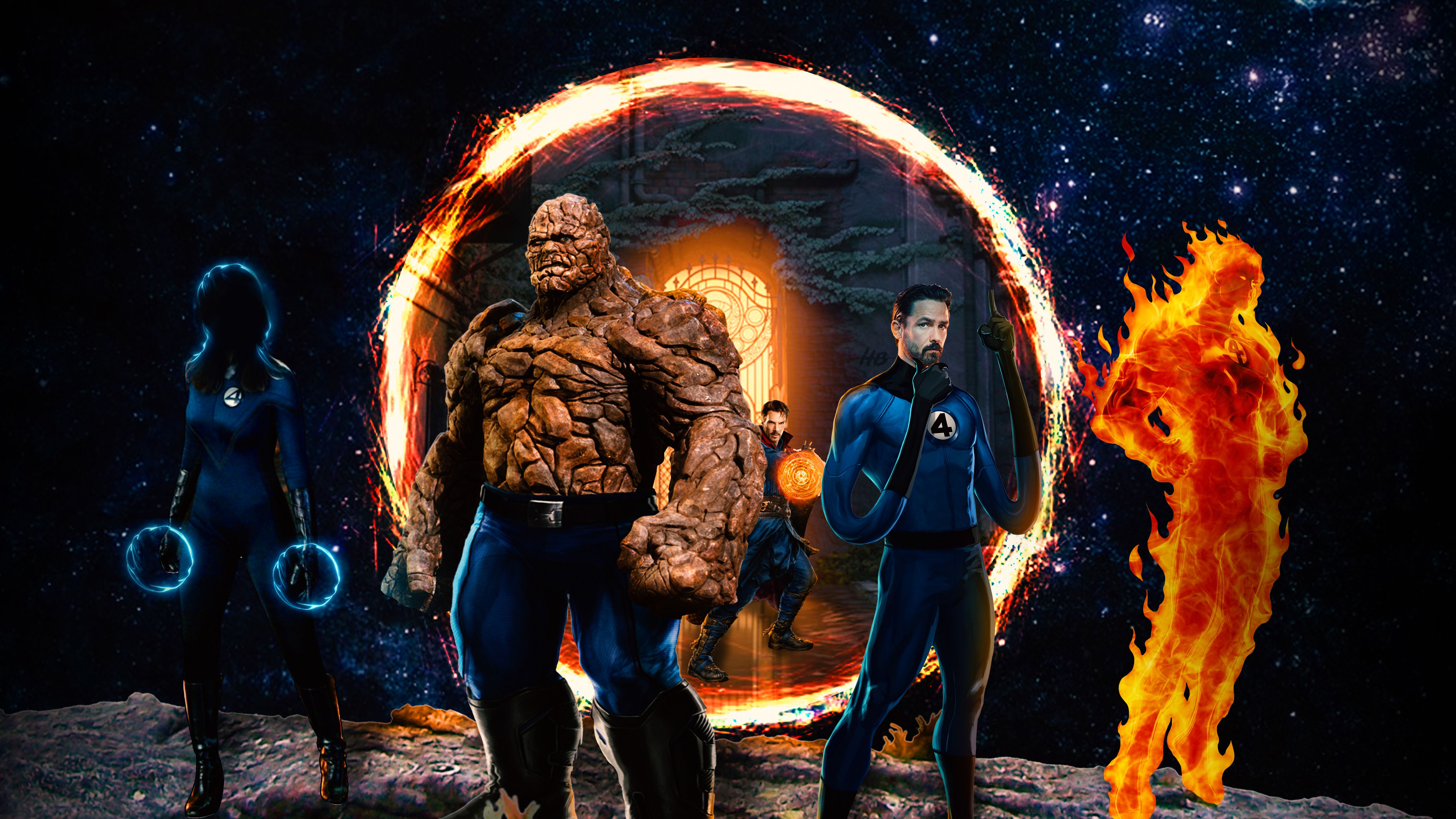 Fantastic Four supereroi Marvel, 4961x2790 Ultra HD, PC