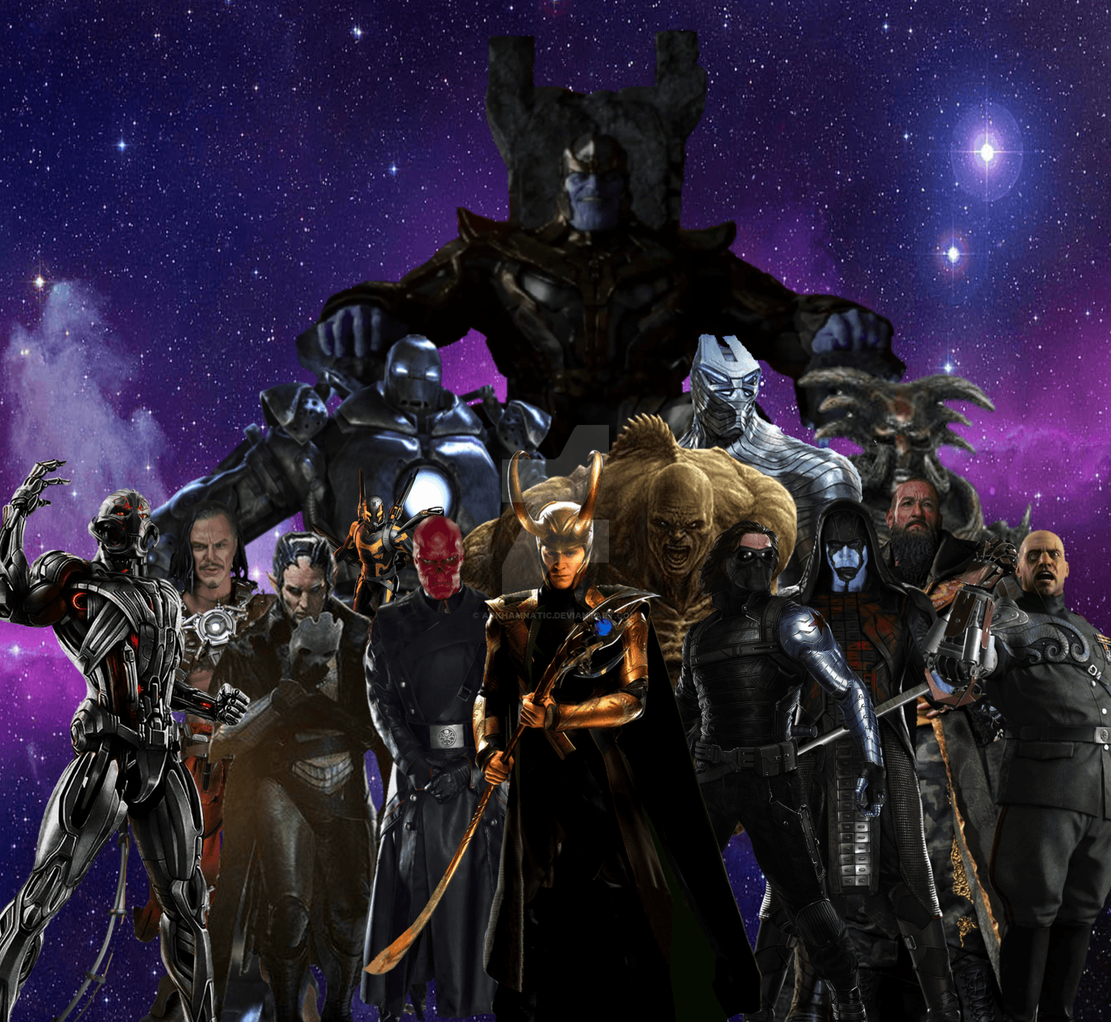 Villain Marvel gruppo spazio, 1600x1472 900p, Desktop