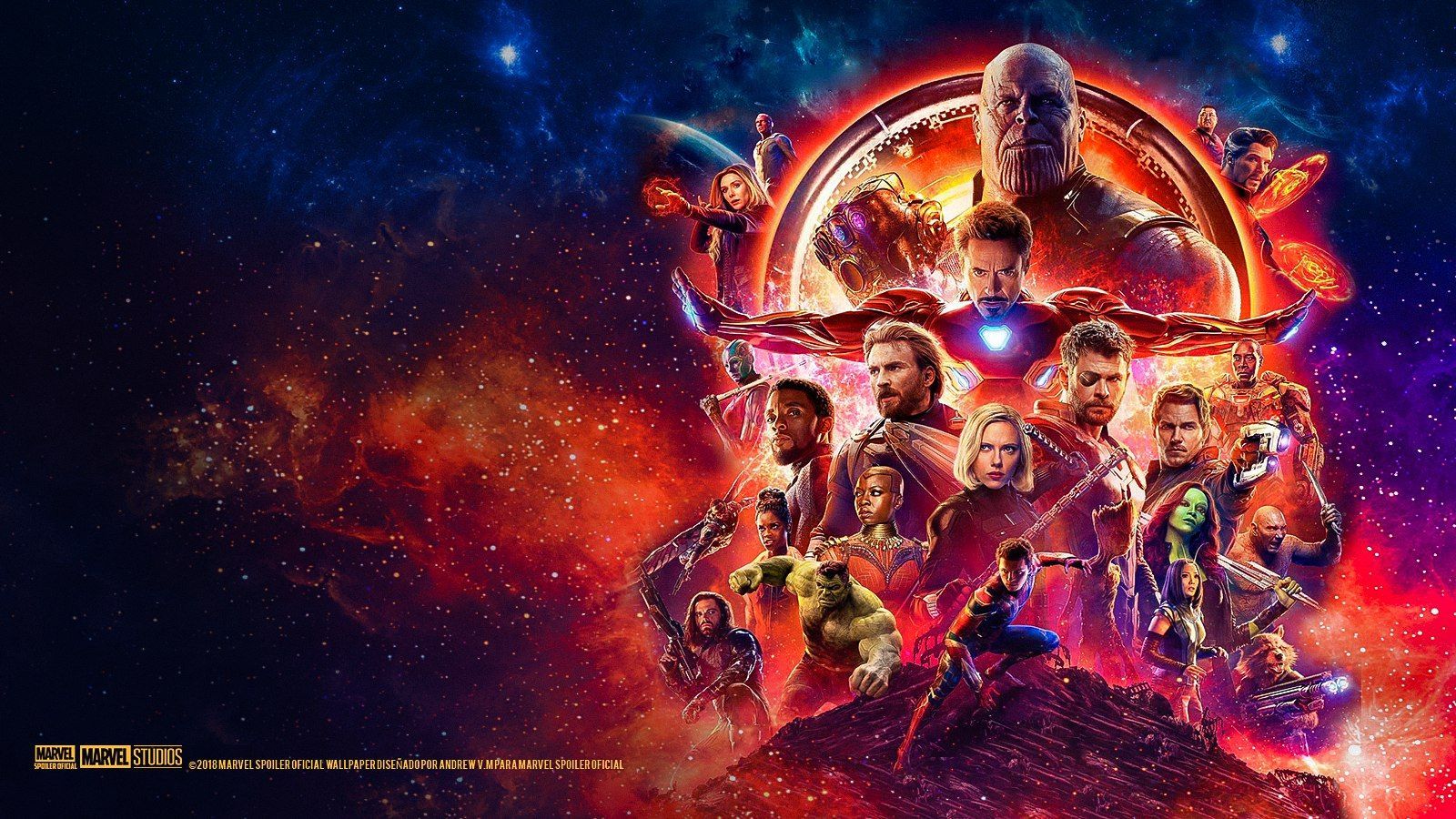 Avengers Infinity War poster Marvel, 1600x900 HD, PC Desktop