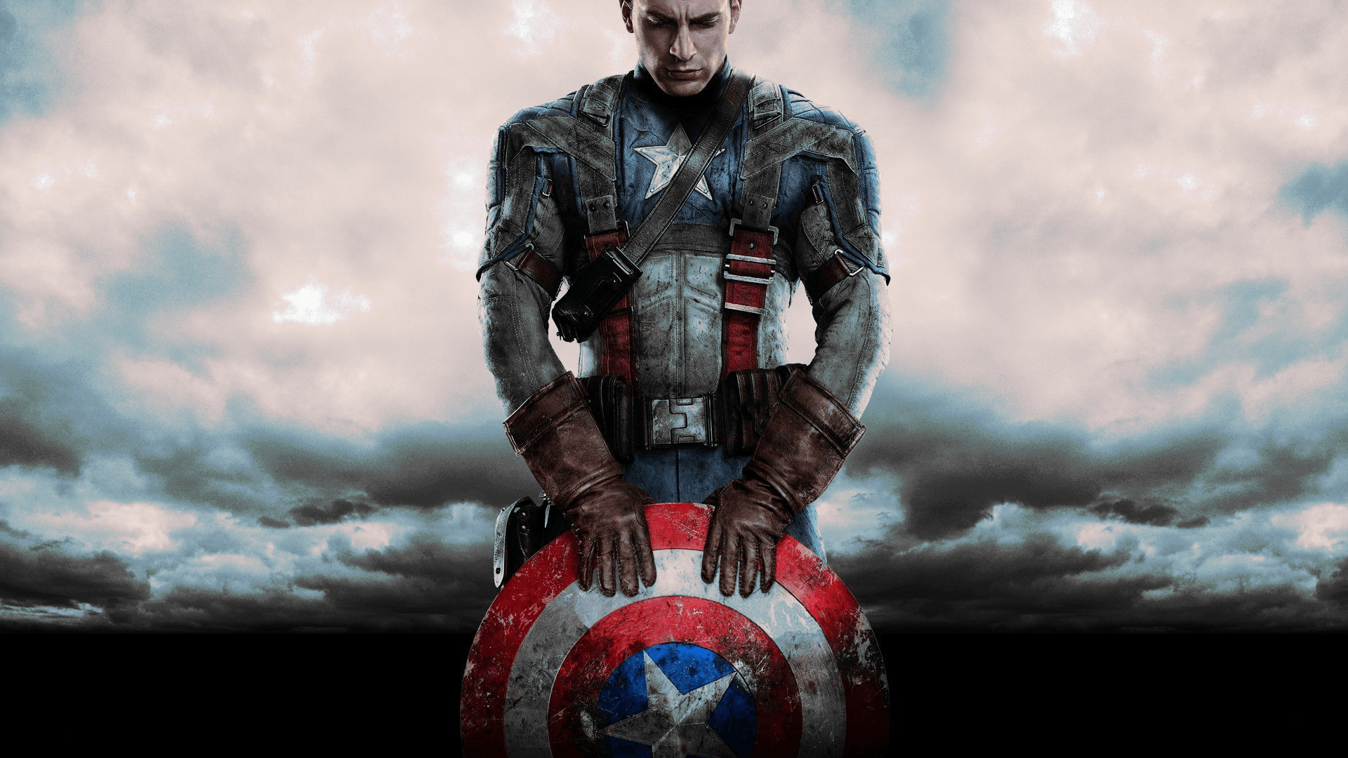 Captain America con scudo, Steve Rogers, 1920x1080 Full HD, PC