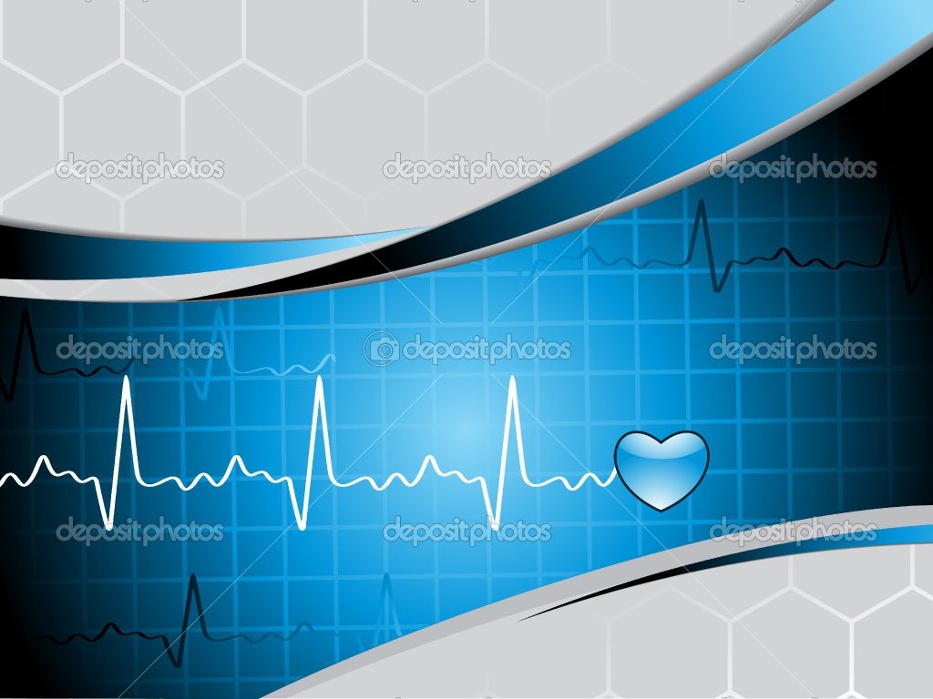 Battito cardiaco elettrocardiogramma blu, 1024x768 HD, PC