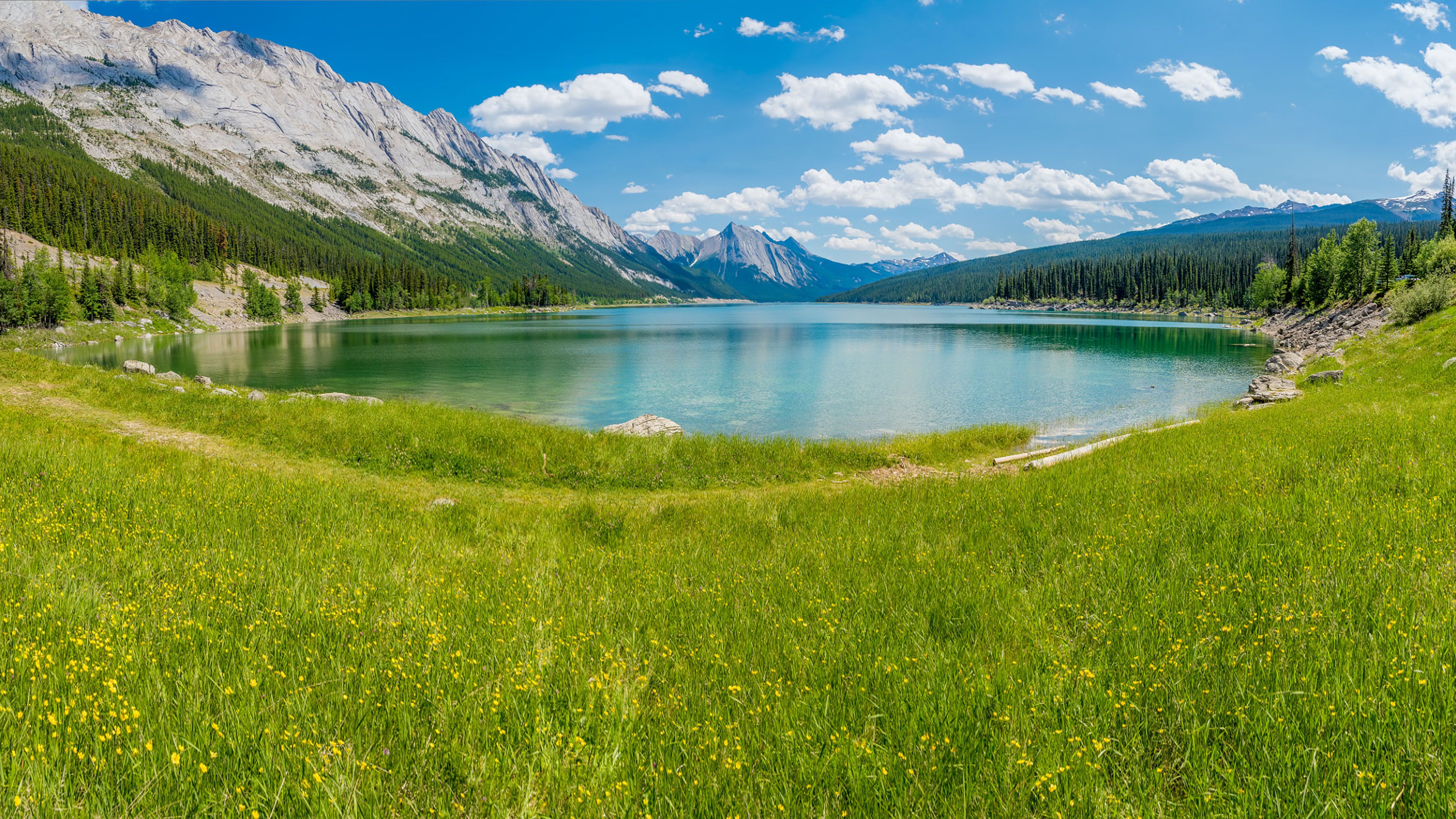 Lago Medicine, Jasper Canada, 3840x2160 UHD, Monitor Gaming