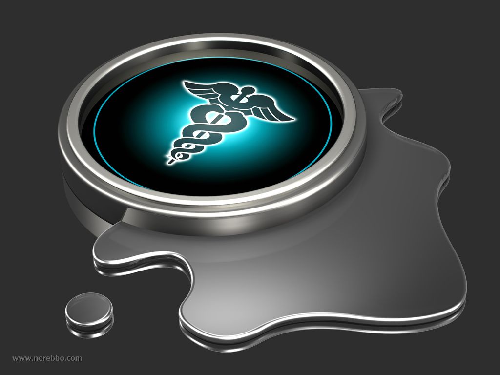 Caduceo simbolo medico metallico, 1024x768 HD, Desktop