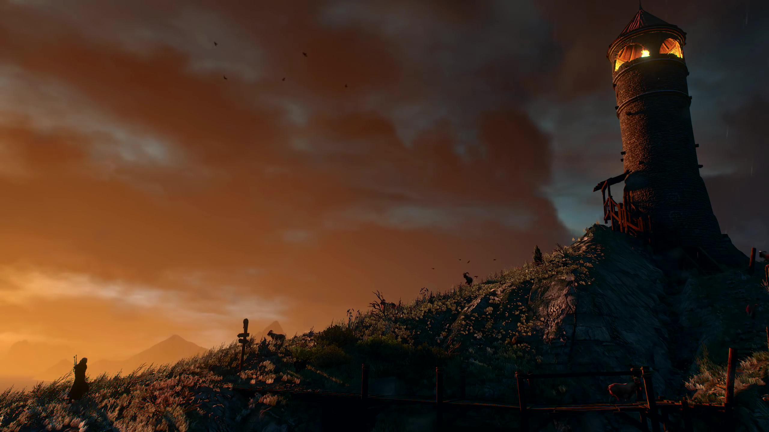 Torre medievale al tramonto, 2560x1440 2K QHD, PC