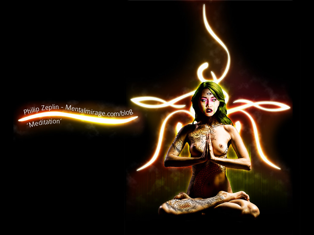 Donna in posa meditazione luci dorate, 1024x768 HD, Desktop
