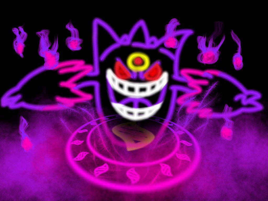 Mega Gengar Pokémon viola, 1024x768 HD, PC