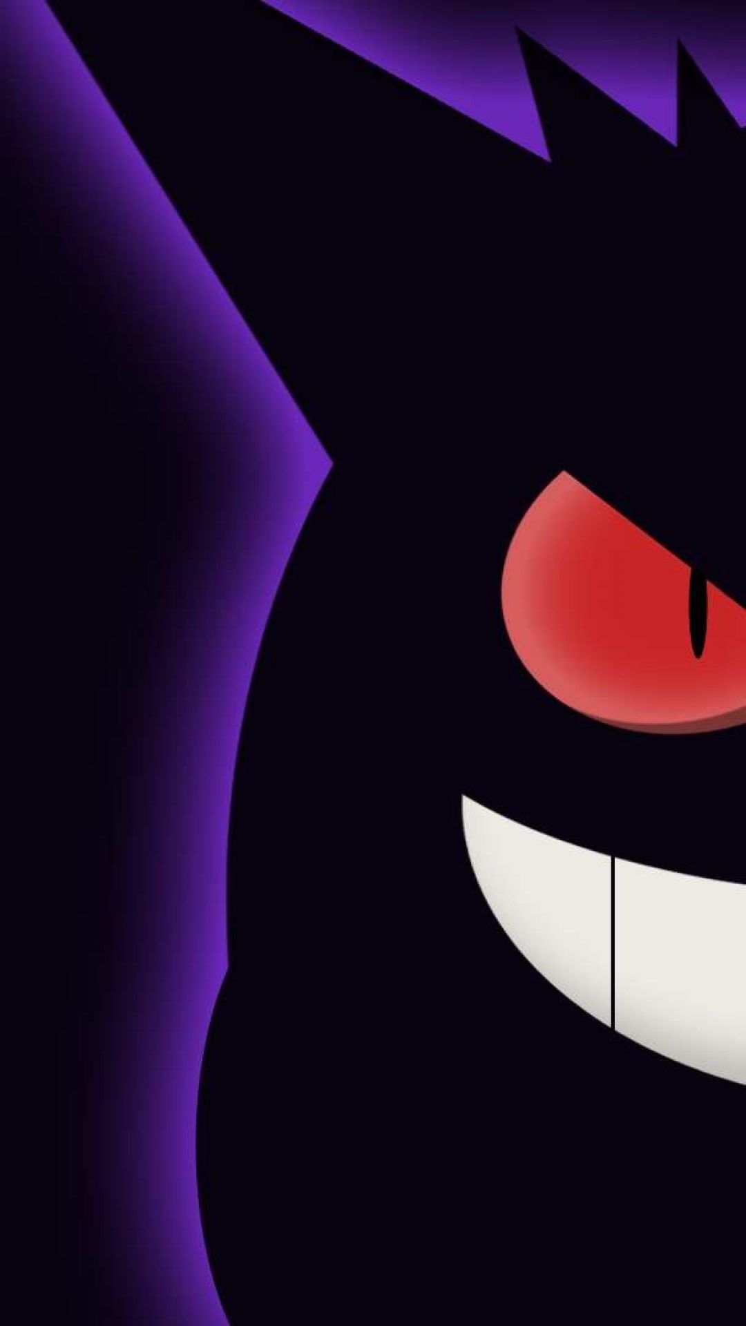 Gengar Pokemon viola scuro, creature tascabili, 1080x1920 Full HD Verticale, iPhone