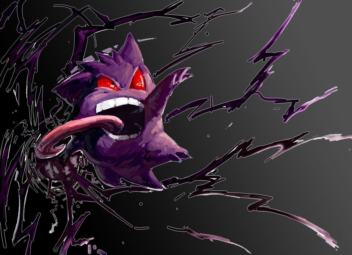 Mega Gengar Pokémon viola, 1200x870 HD, Desktop
