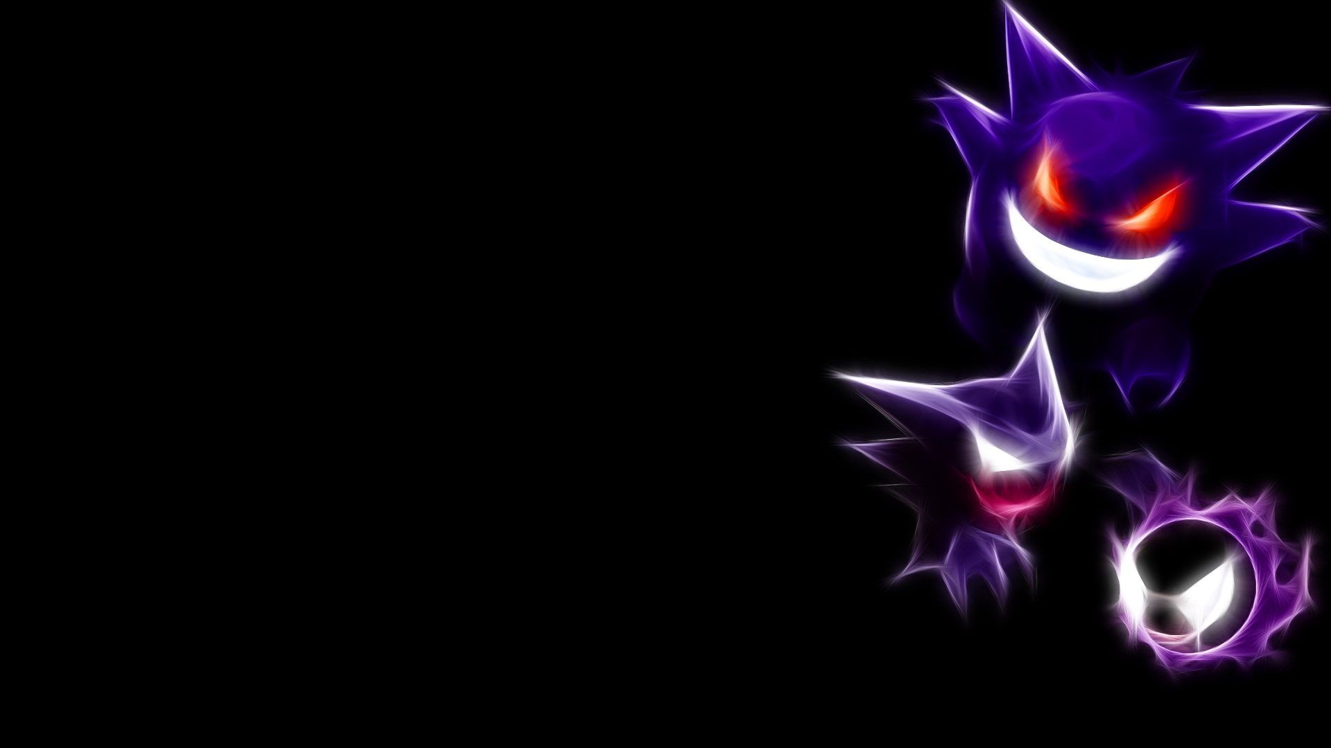 Gengar Pokemon sfondo scuro, 1920x1080 1080p, PC