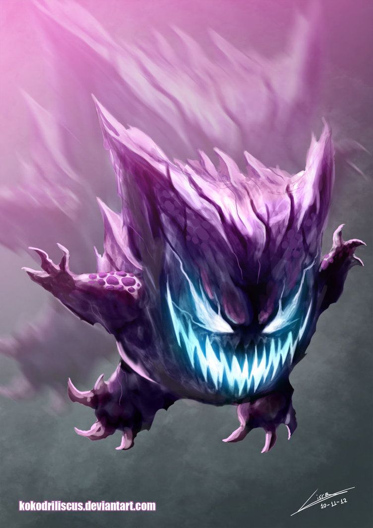 Mega Gengar viola minaccioso, 752x1063 Full HD Verticale, Smartphone