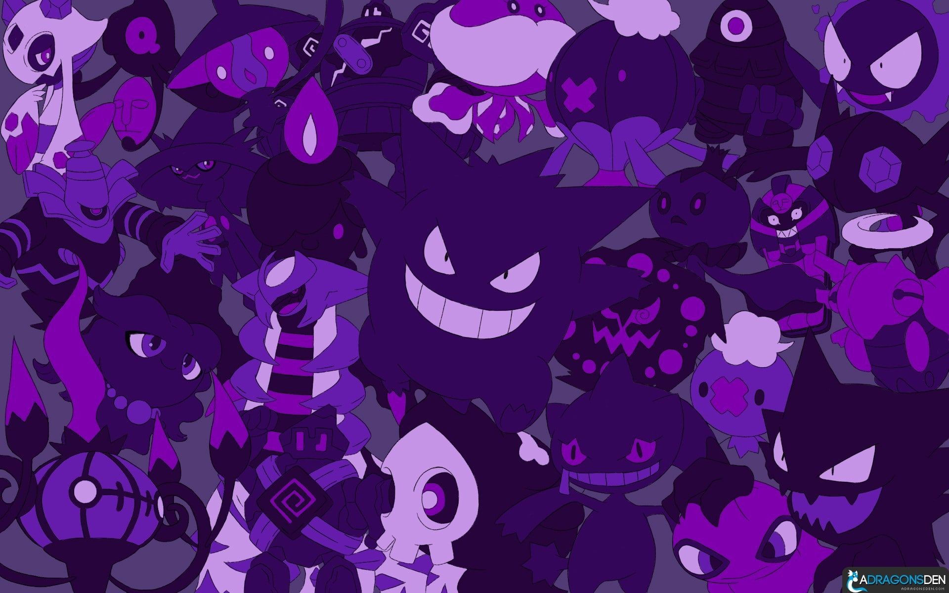 Gengar e Pokémon fantasma viola, 1920x1200 Full HD+, Laptop