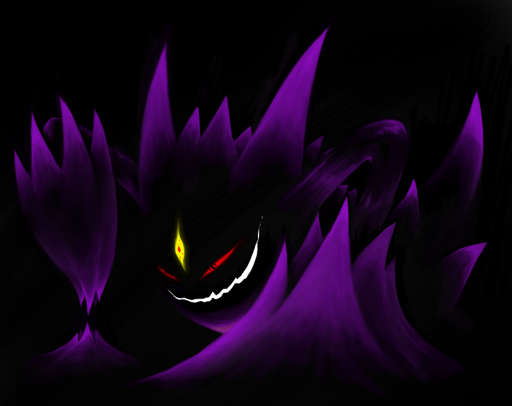 Mega Gengar viola scuro, 1000x793 HD, PC Desktop