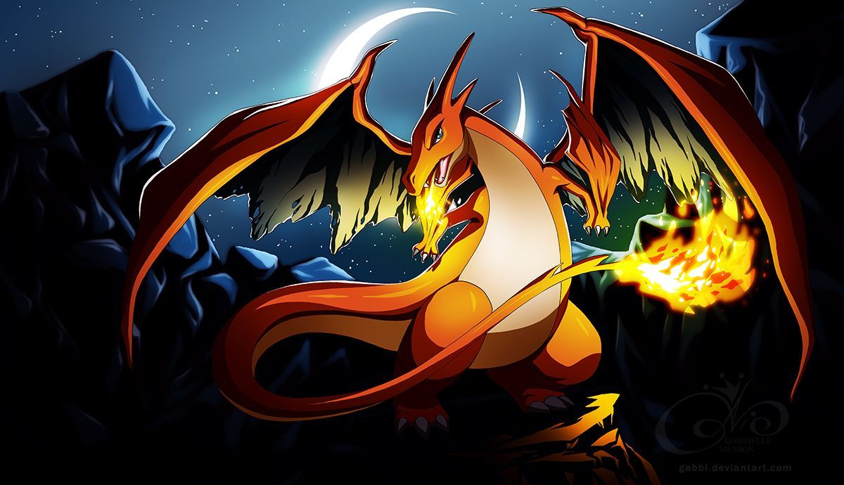 Mega Charizard sputa fuoco, 1200x690 HD, Desktop