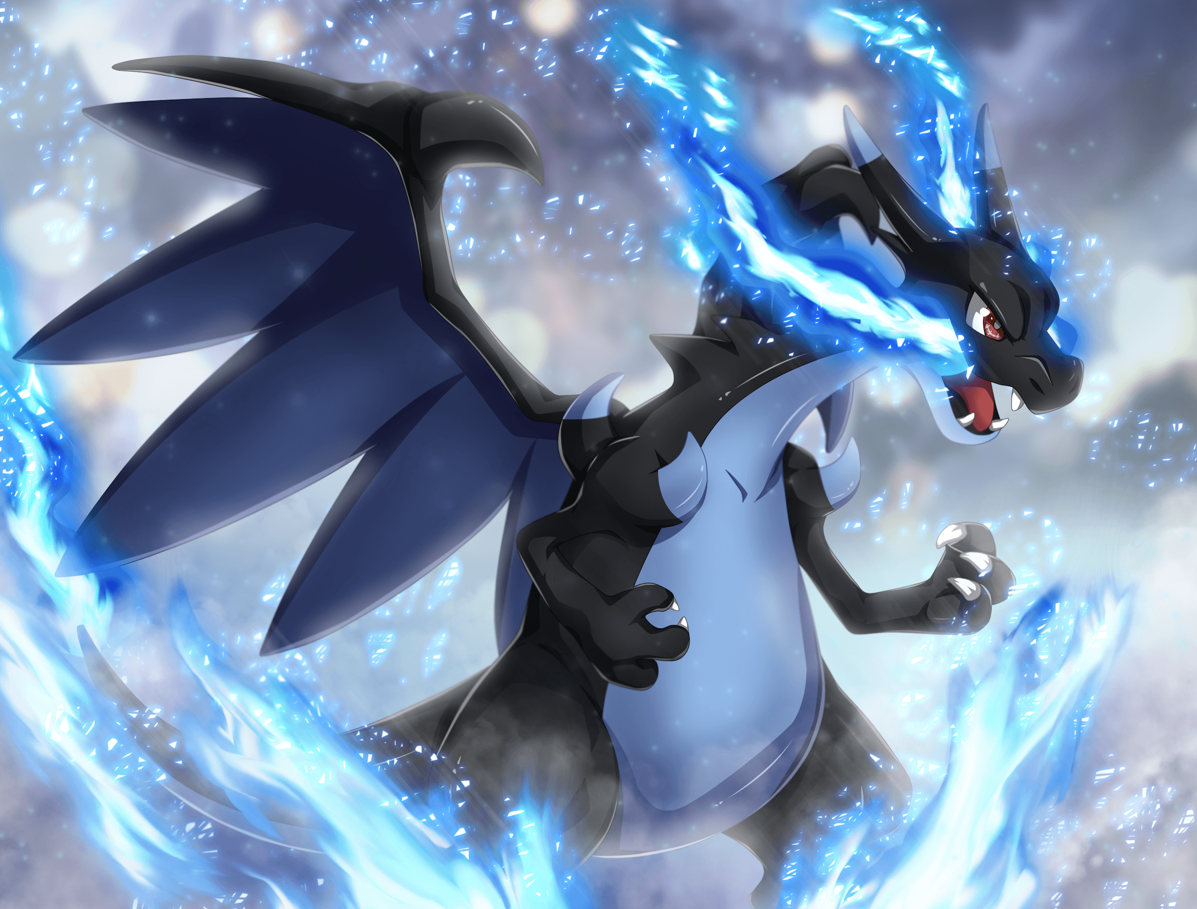 Mega Charizard X Pokémon, 2370x1800 alta risoluzione, Desktop
