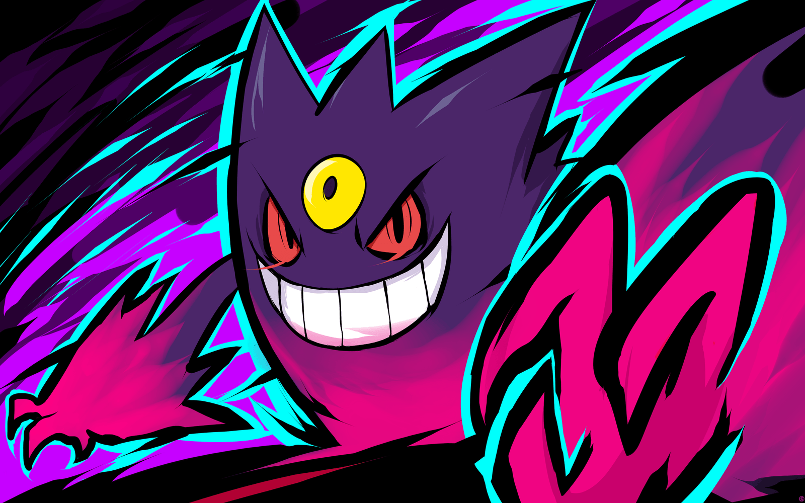 Mega Gengar Pokémon, 1600x1000 HD, Laptop
