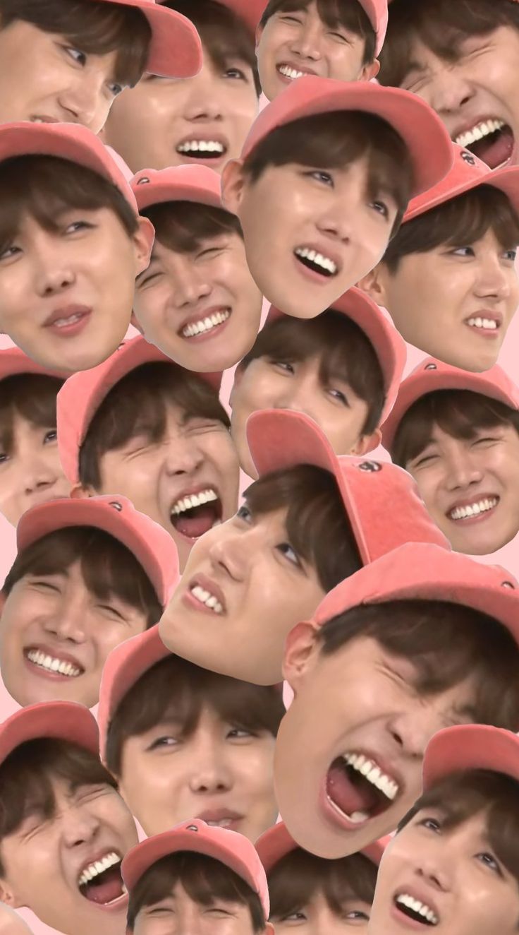 Meme volto BTS ripetuto, 736x1324 Full HD Verticale, Smartphone