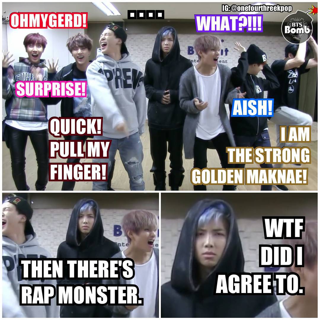 Meme collage membri BTS, 1080x1080 HD, Desktop