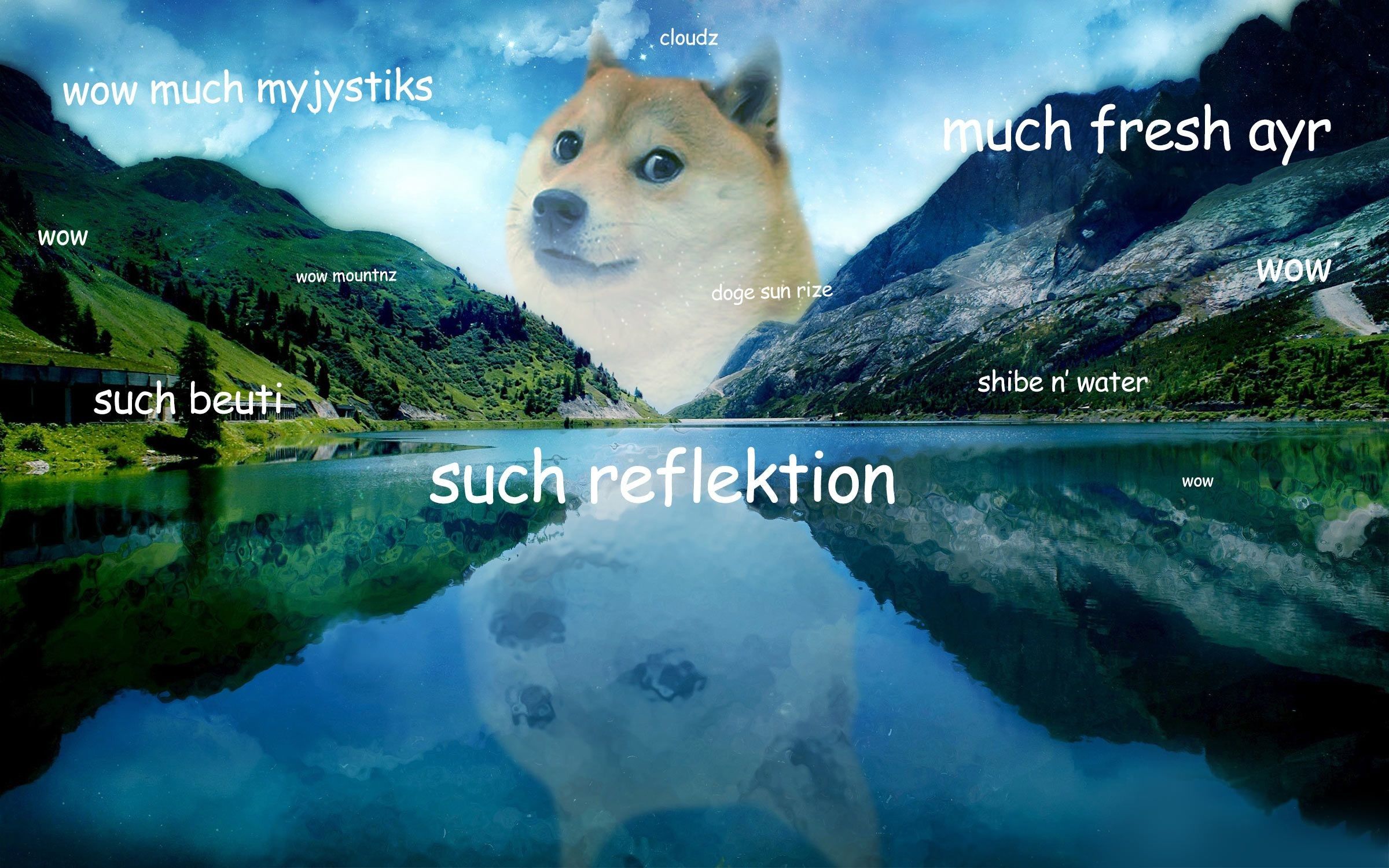 Doge in taco spaziale, 2048x1152 2K, iMac