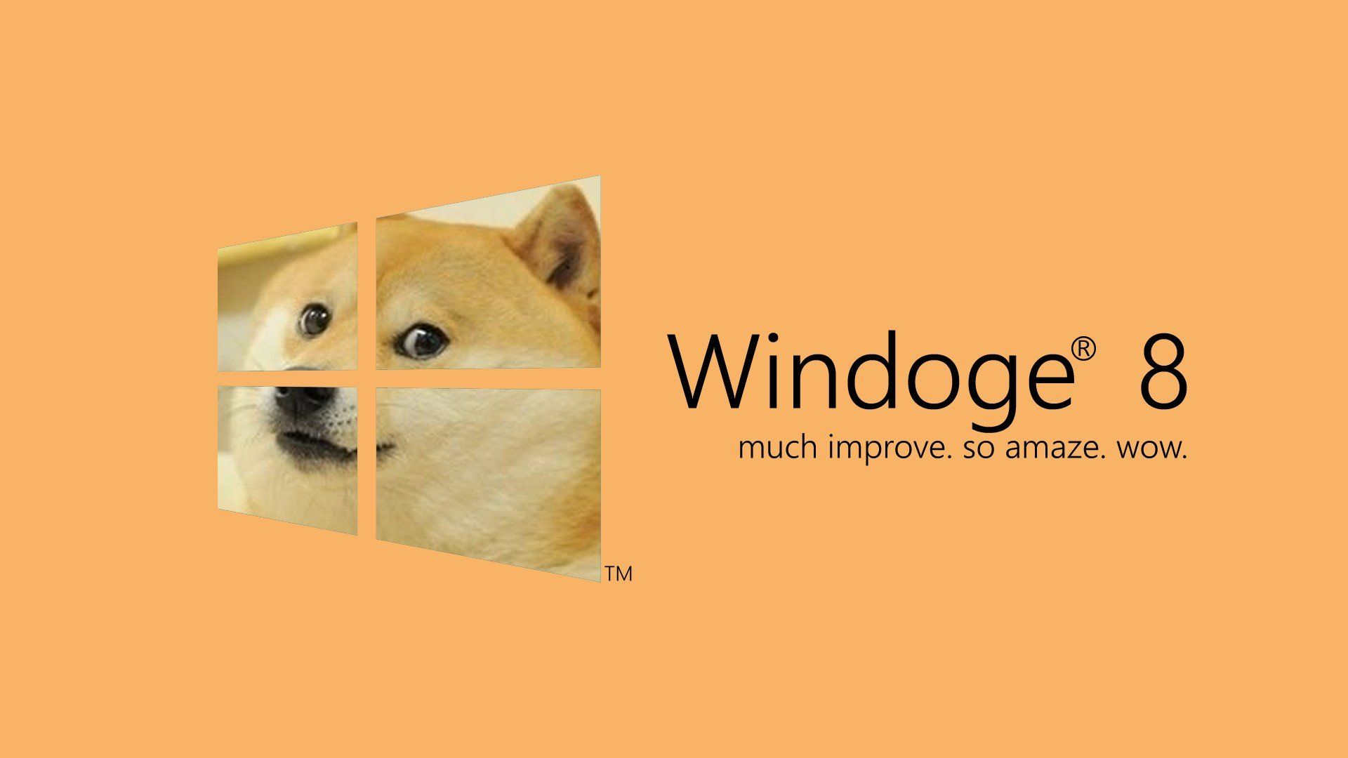 Doge con cravatta, scritta WOW, 1920x1080 1080p, Desktop