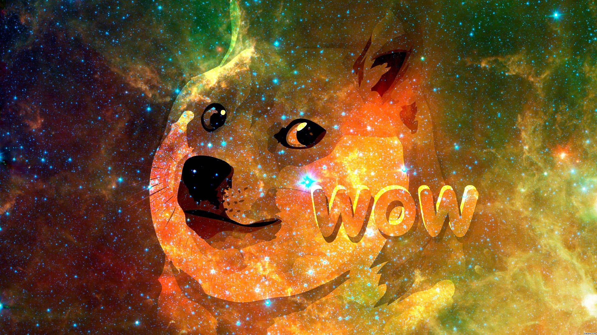 Doge meme sfondo notturno, 1280x720 HD, Desktop