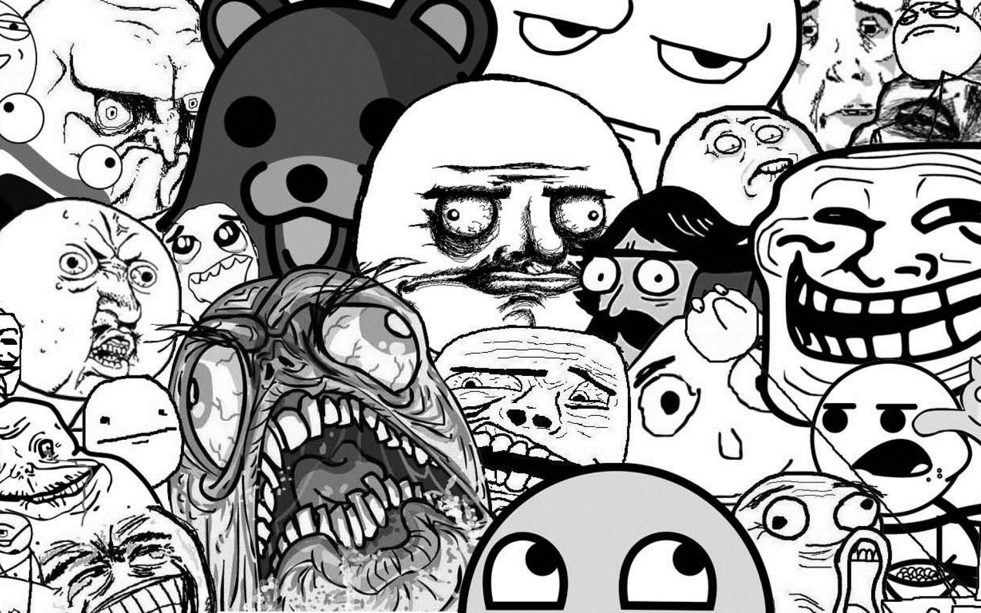 Collage facce meme rage comics, 1920x1200 WUXGA, Desktop