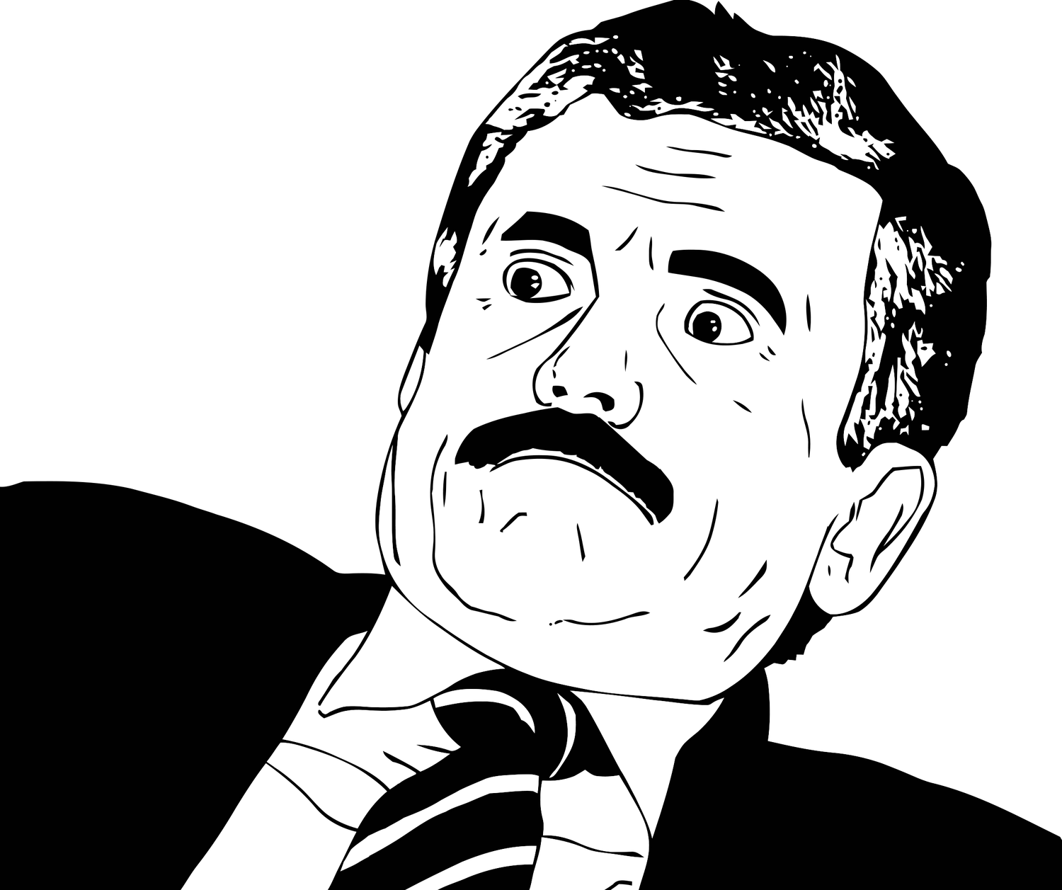 Faccia meme uomo baffi, 1500x1257 720p, Laptop
