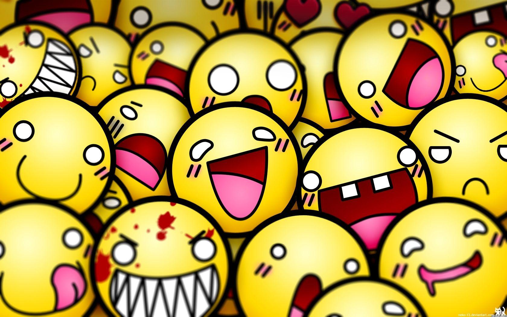 Facce meme gialle sorridenti, 1680x1050 HD, Desktop