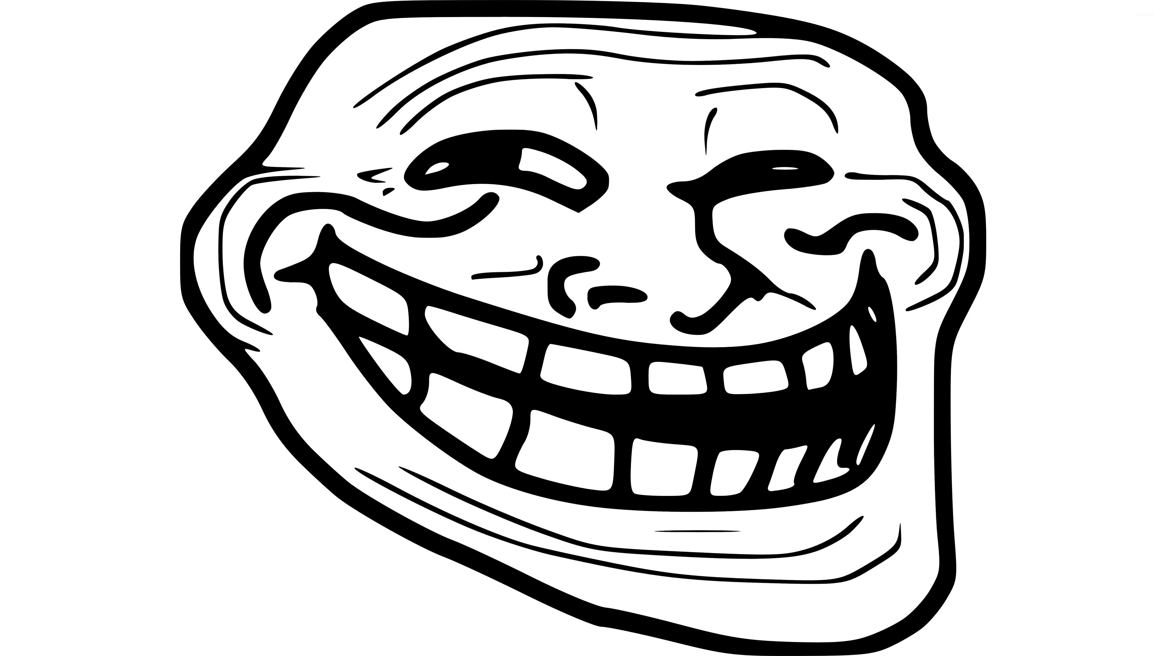 Troll Face meme, 3840x2160 Ultra HD, 4K TV