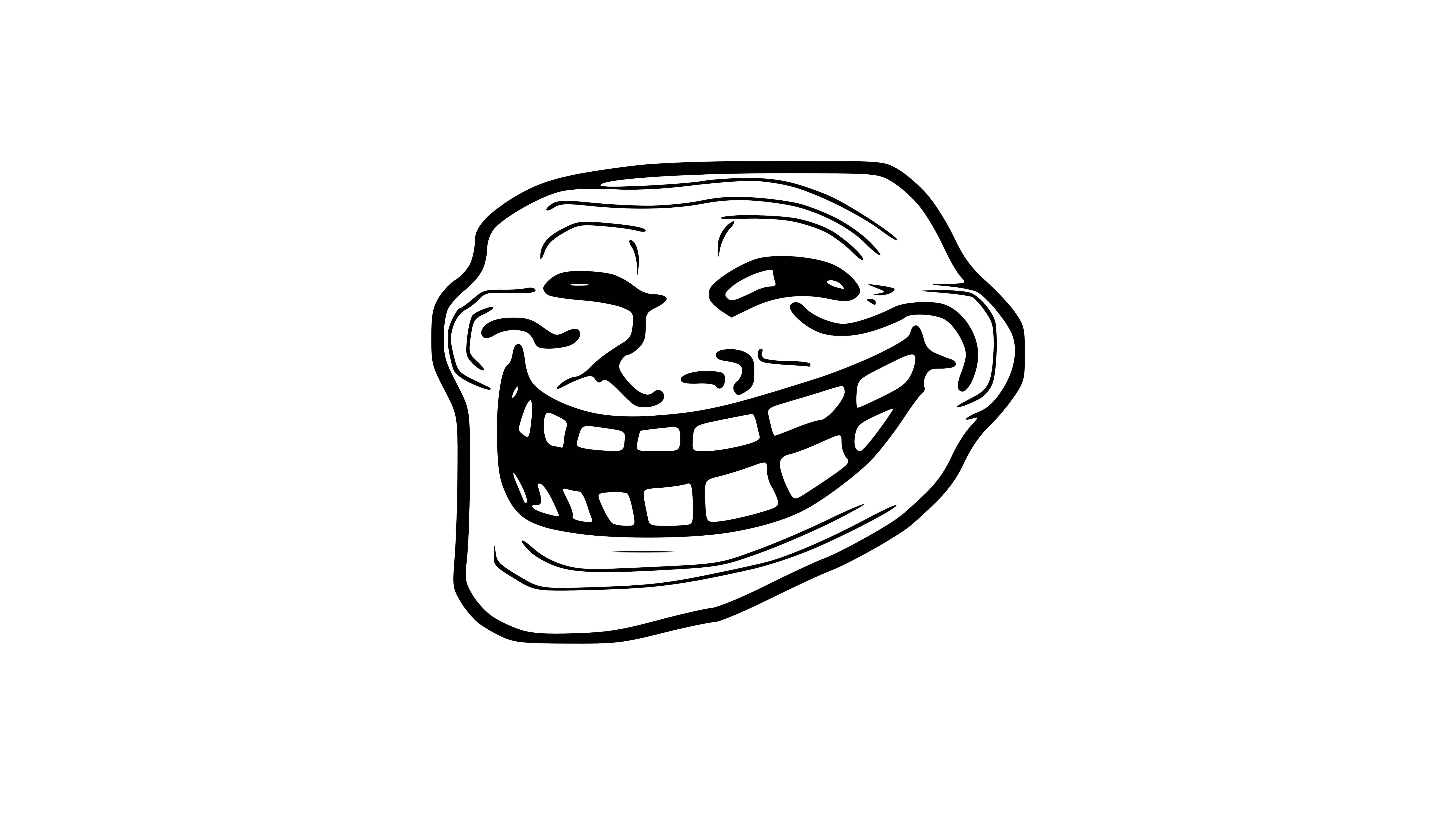 Troll Face meme, 7680x4320 UHD, PC 4K