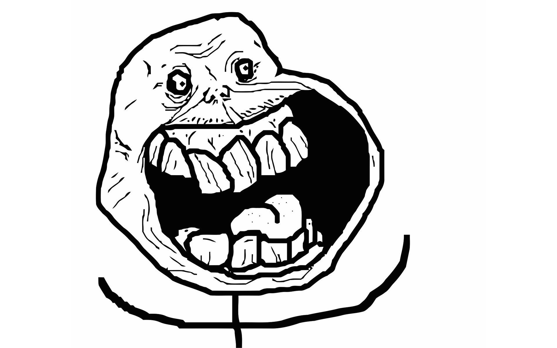 Faccia meme Forever Alone, 1920x1200 WUXGA, Laptop