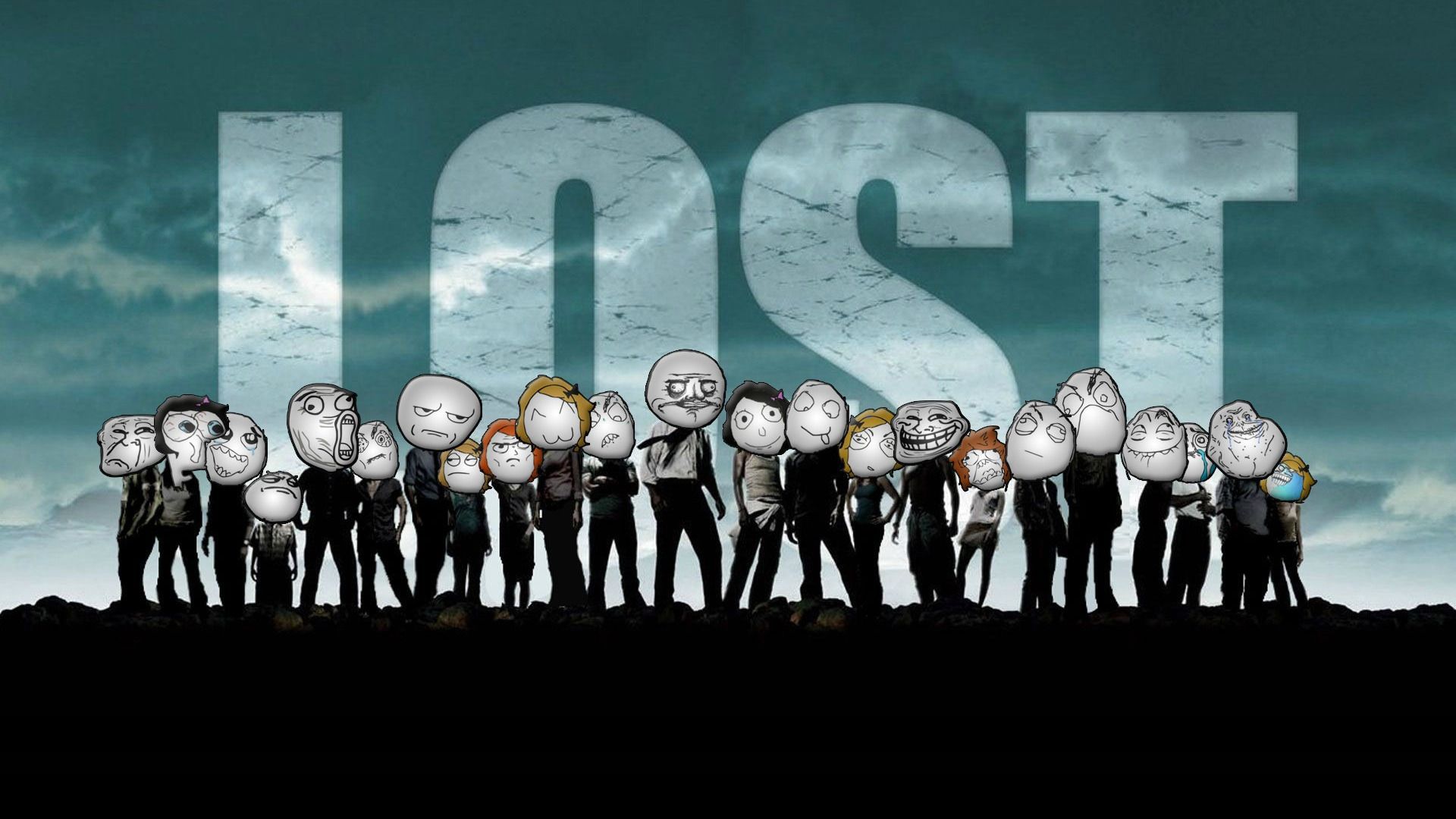 Meme faces gruppo stile Lost, 1920x1080 Full HD 1080p, Desktop
