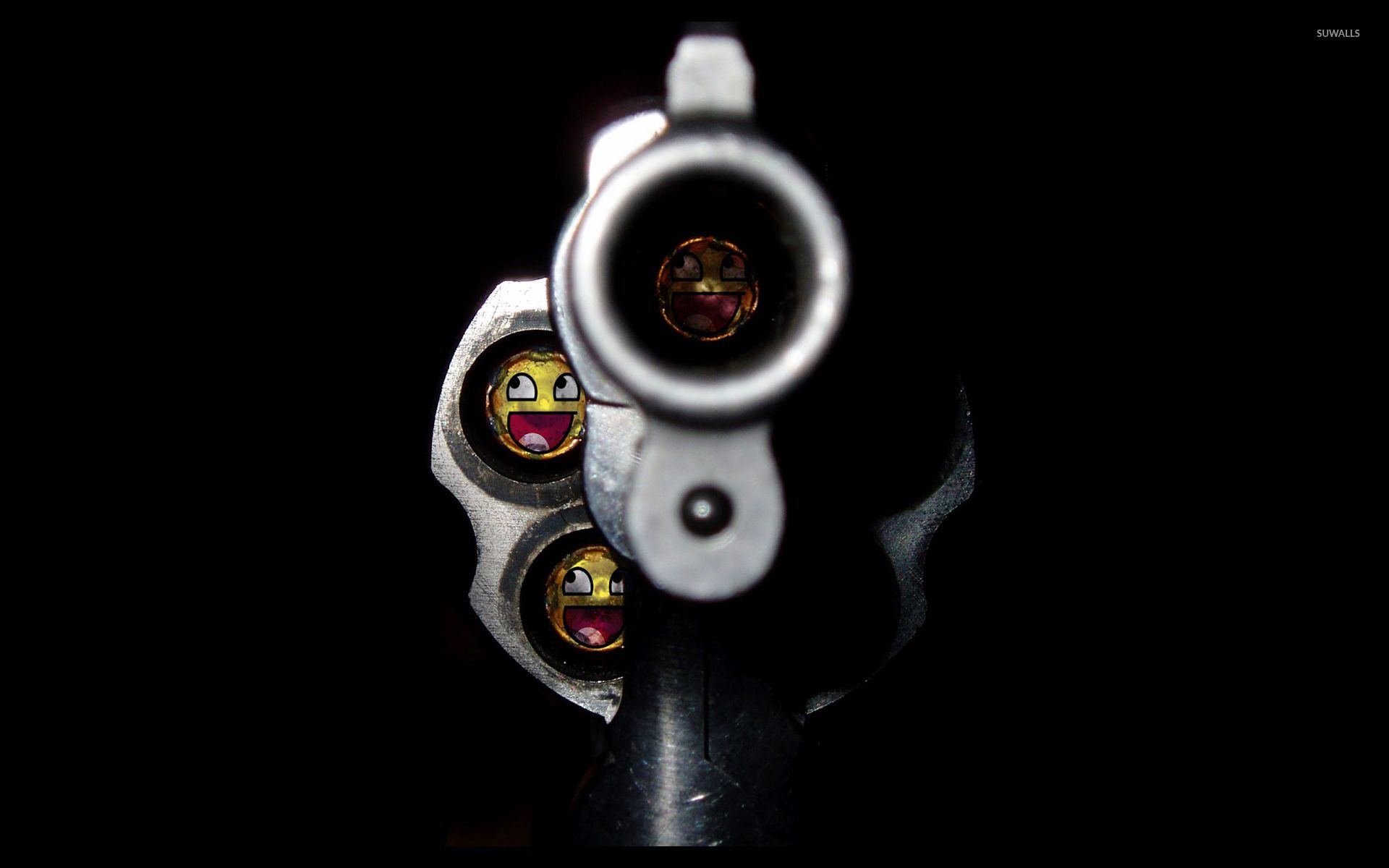 Pistola con proiettili faccine meme, 1920x1200 Full HD+ WUXGA, PC Desktop