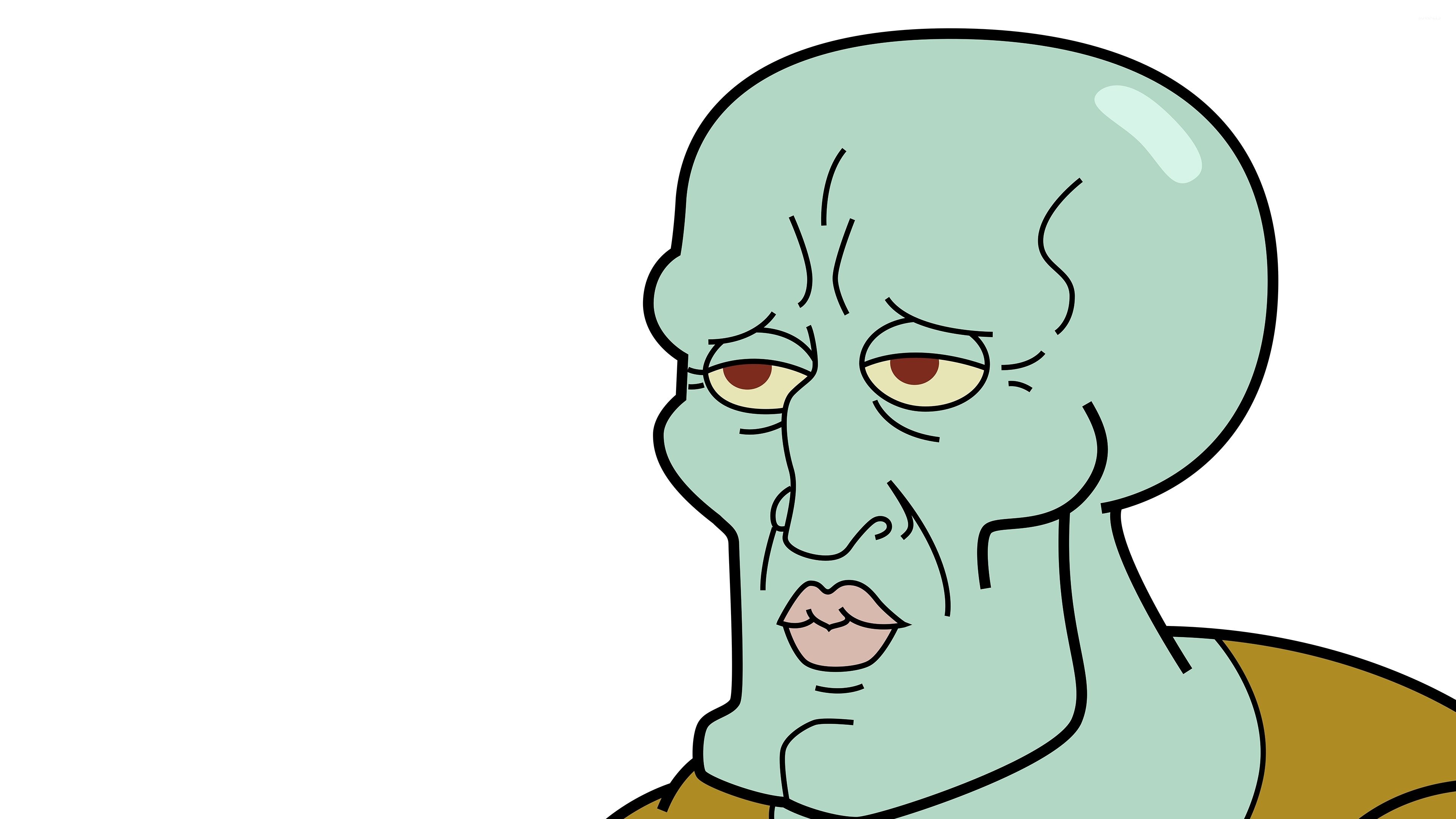 Handsome Squidward meme faccia, 3840x2160 Ultra HD, 4K TV