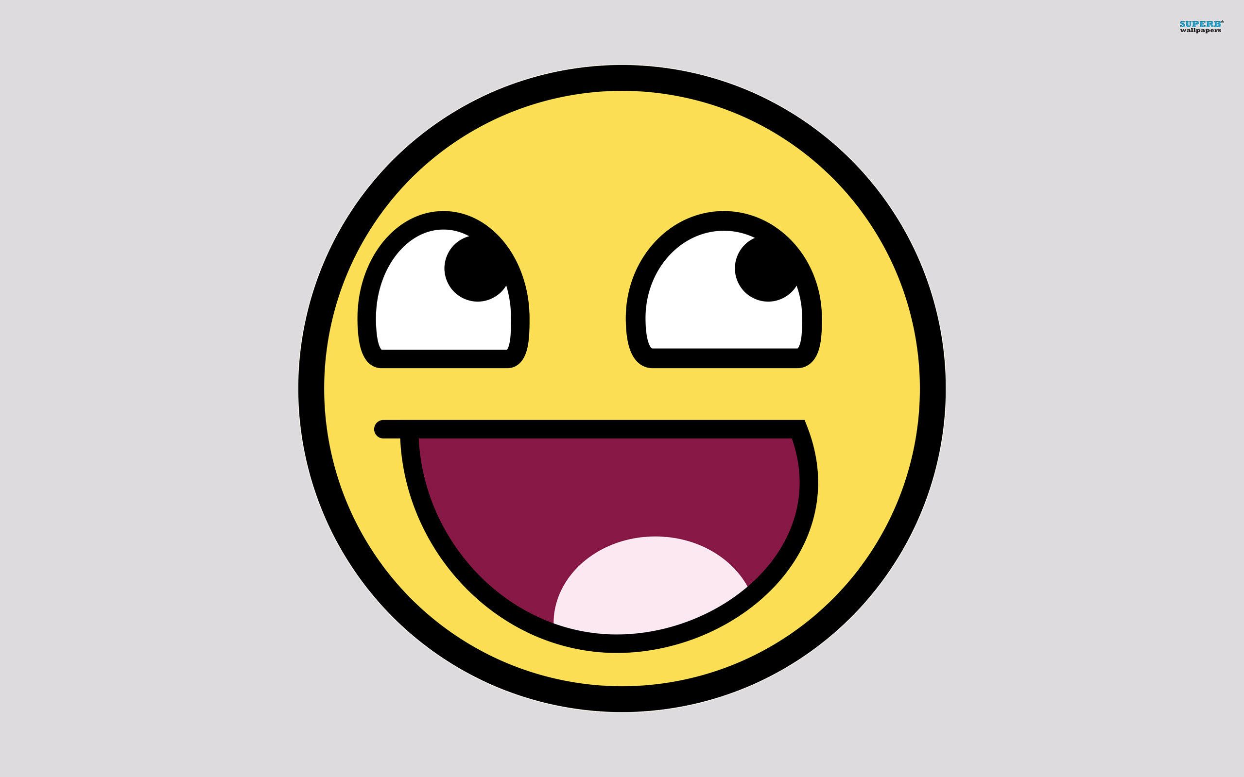 Faccia meme Awesome Face gialla, 2560x1600 WQXGA, Desktop
