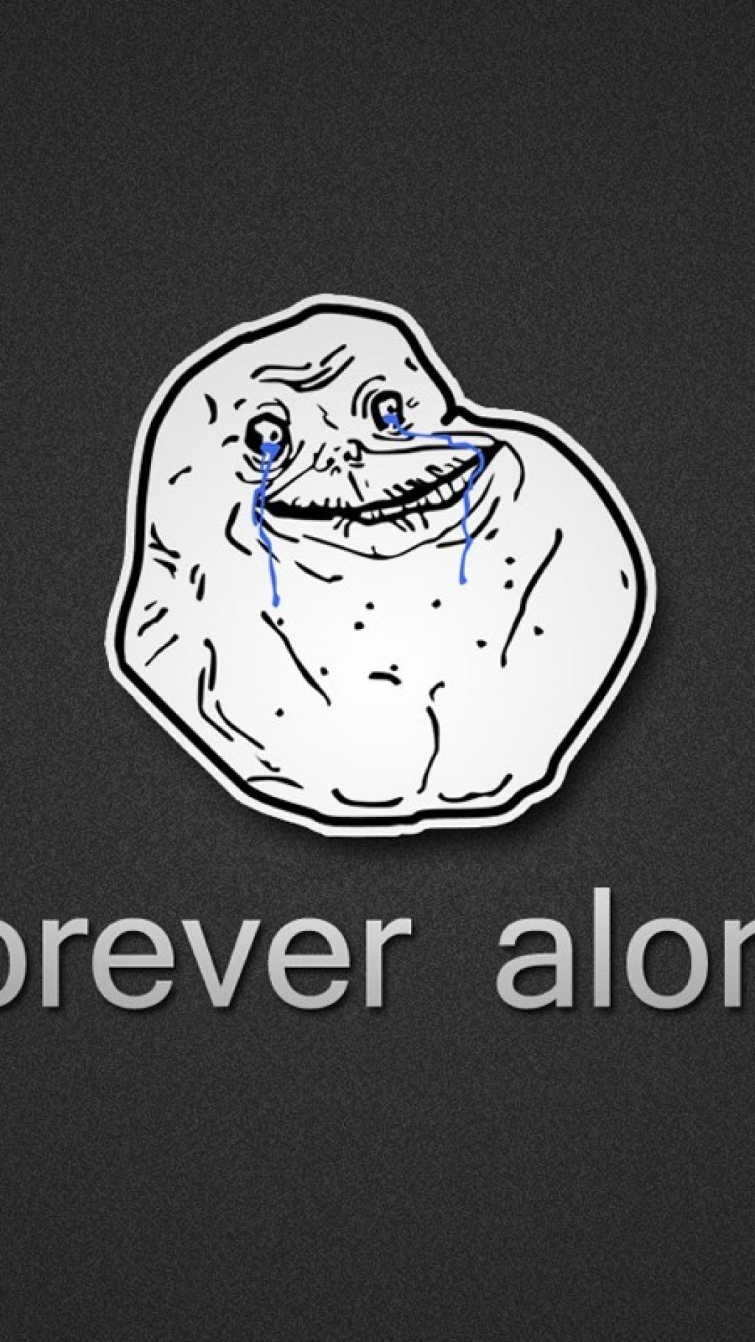 Meme Forever Alone faccina, 1080x1920 Full HD Verticale, iPhone