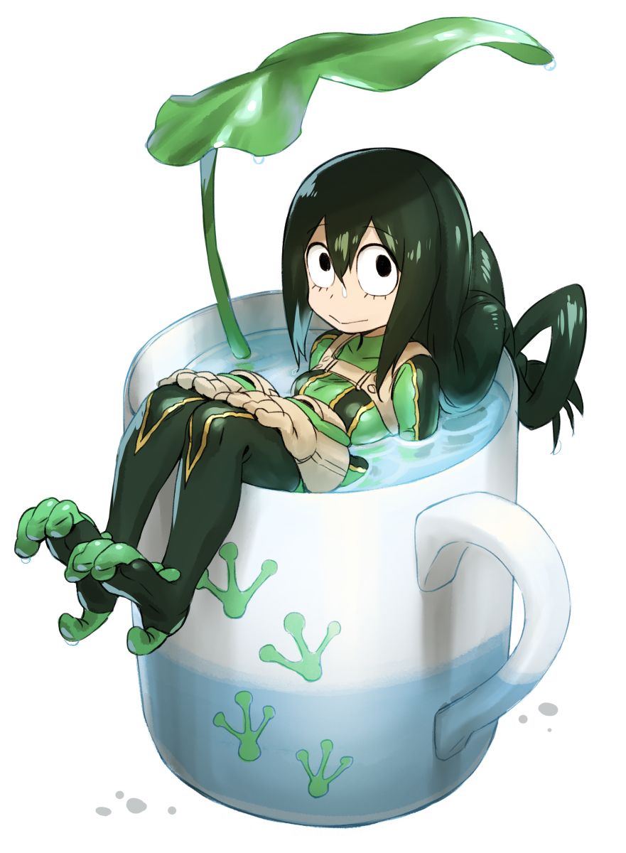 Tsuyu Asui in tazza tè, 881x1200 Full HD Verticale, Smartphone