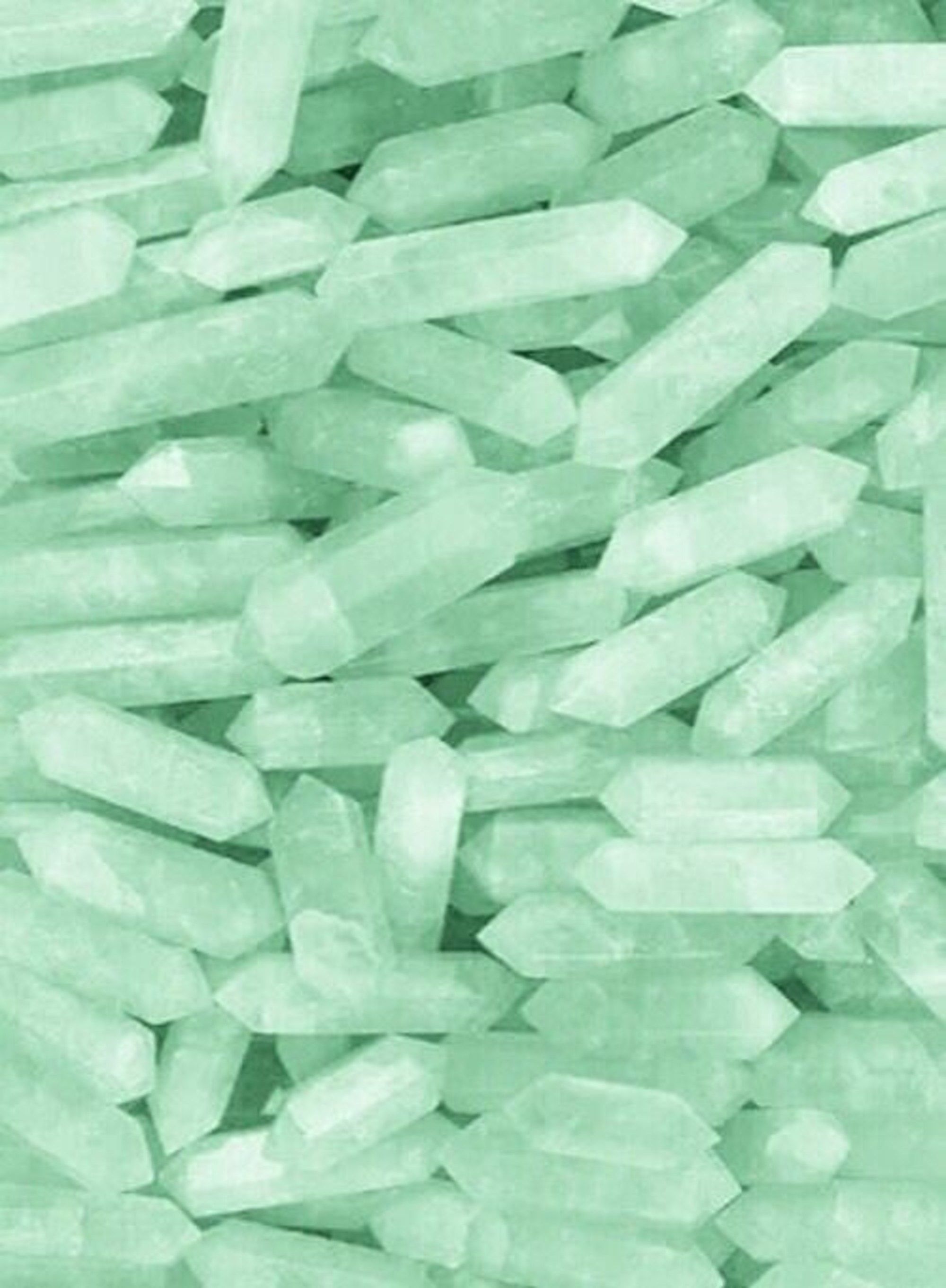 Cristalli di quarzo verde menta, 2000x2724 Verticale, Mobile